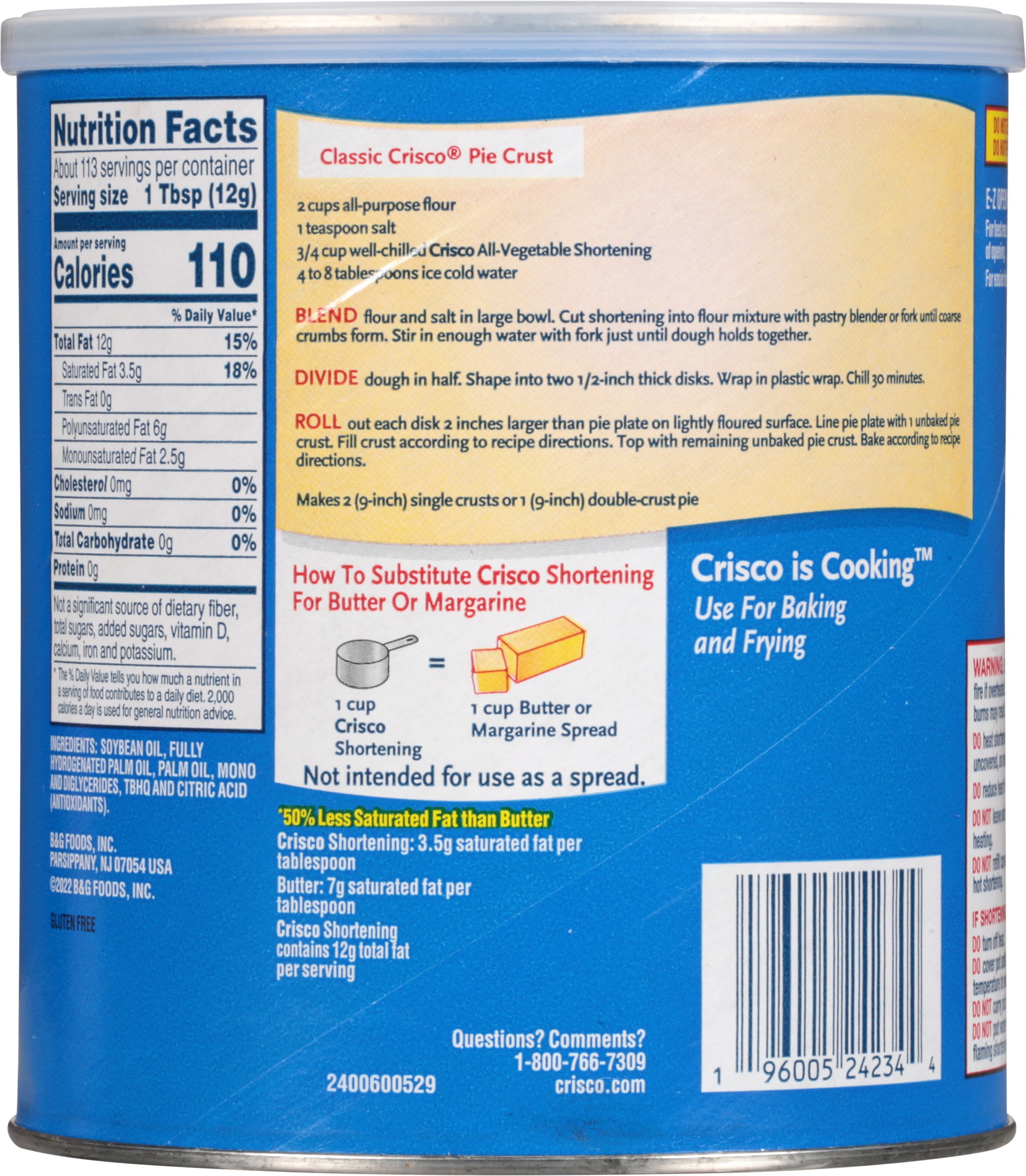 Crisco AllVegetable Shortening, 48 oz Best Deals and Price History at