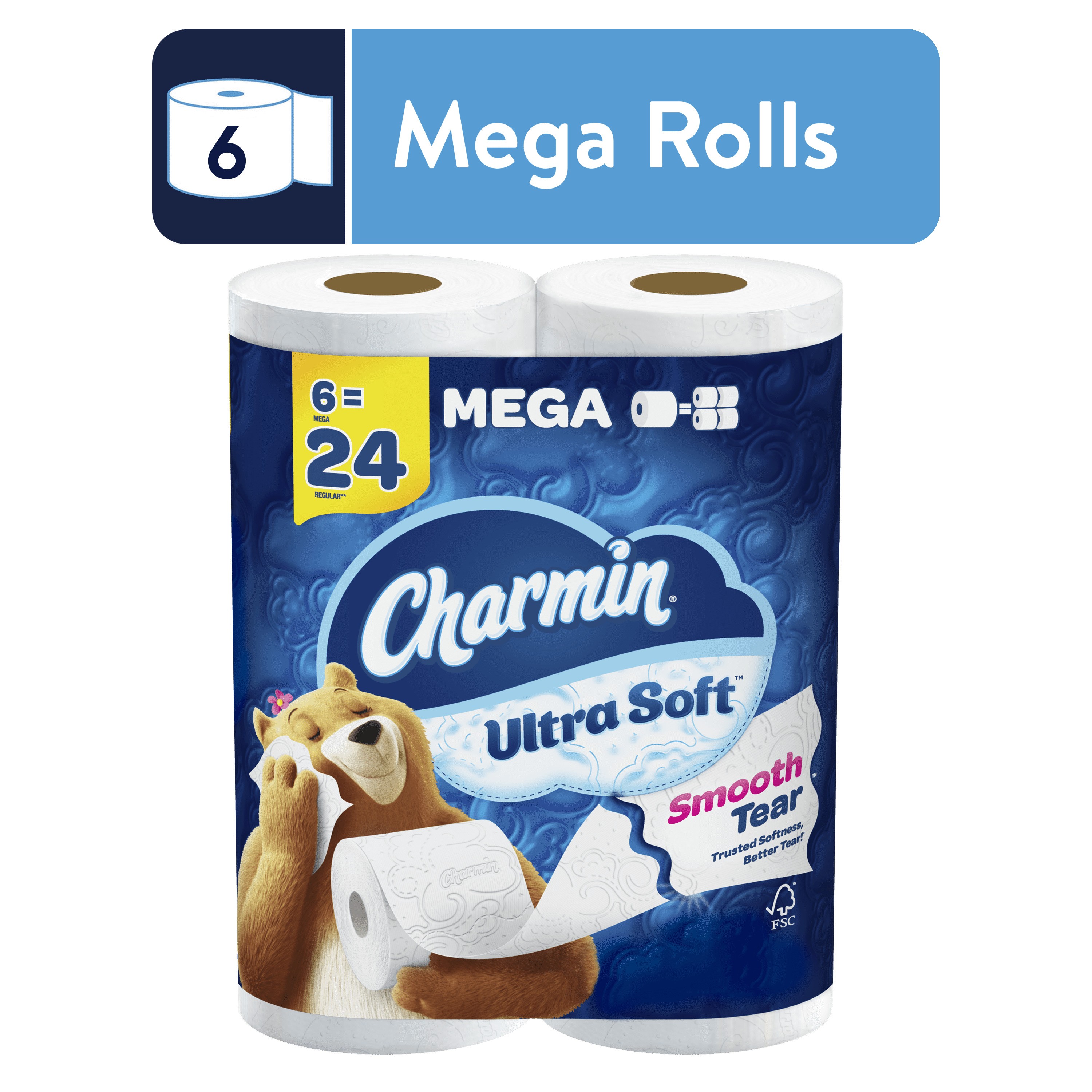 Charmin Toilet Paper Ultra Soft, 6 Mega Rolls Best Deals and Price ...