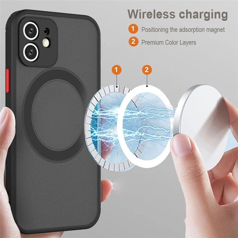 Para Iphone 11 Magsafe Magnetic Wireless Charging Case Funda