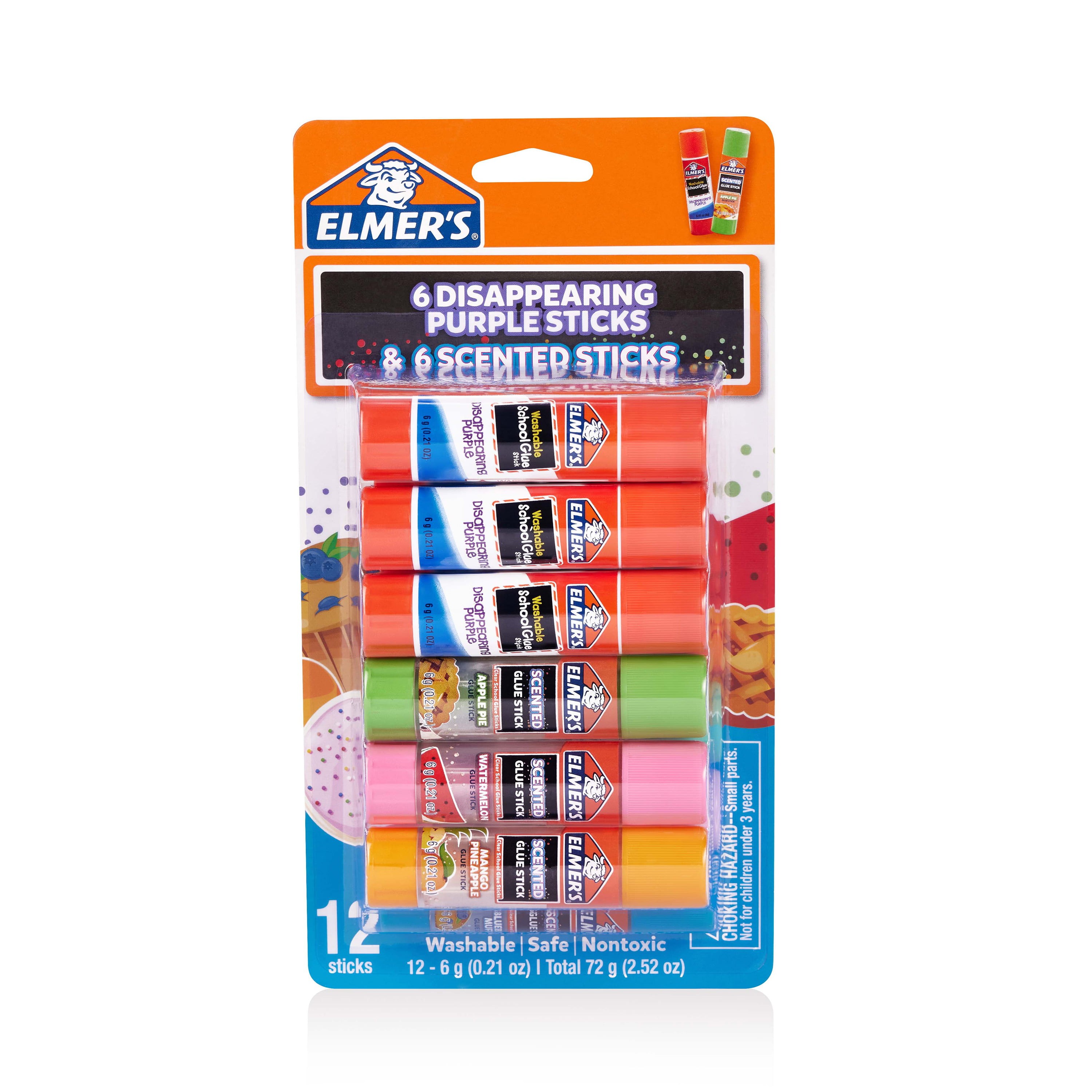 Elmer's Scented Glue Sticks Variety Pack, Includes Disappearing Purple Glue  Sticks, Safe, Nontoxic School Glue, 6 gram, 12 Count De beste aanbiedingen  en prijsgeschiedenis op