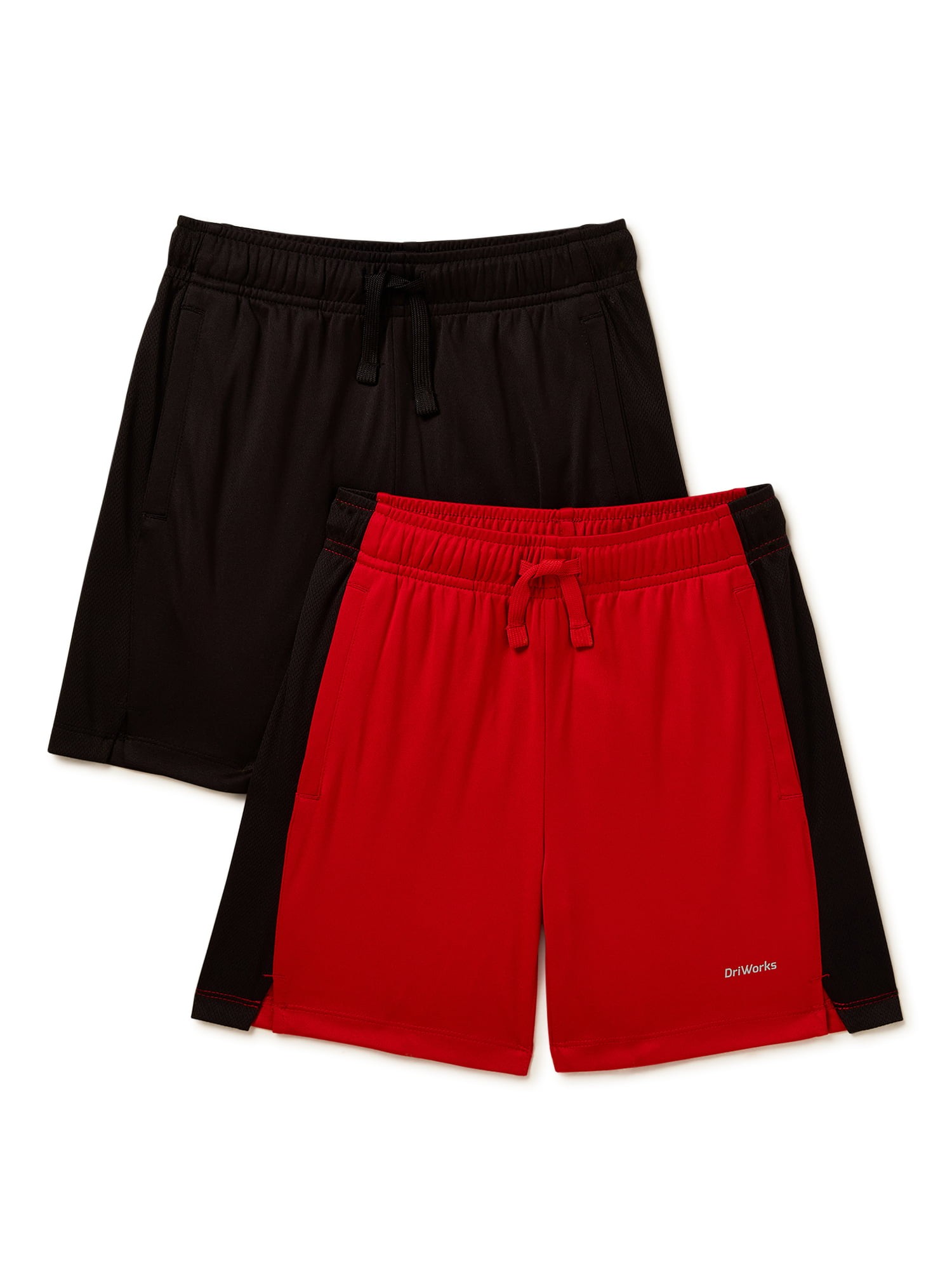 Athletic Works Boys Mesh Shorts, 3-Pack, Sizes 4-18 & Husky 