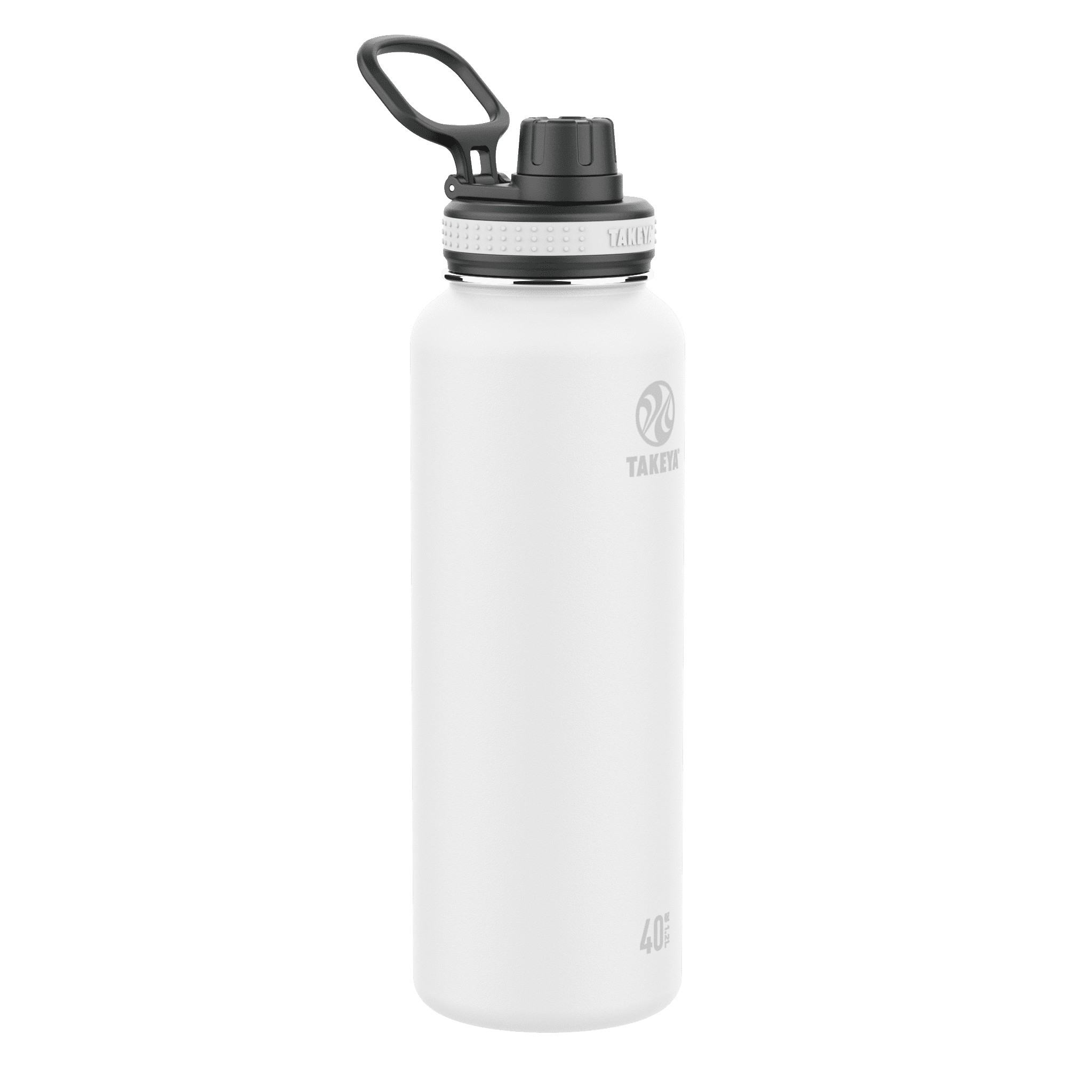 Takeya 40oz Originals Insulated Stainless Steel Water Bottle With Spout Lid  - White : Target