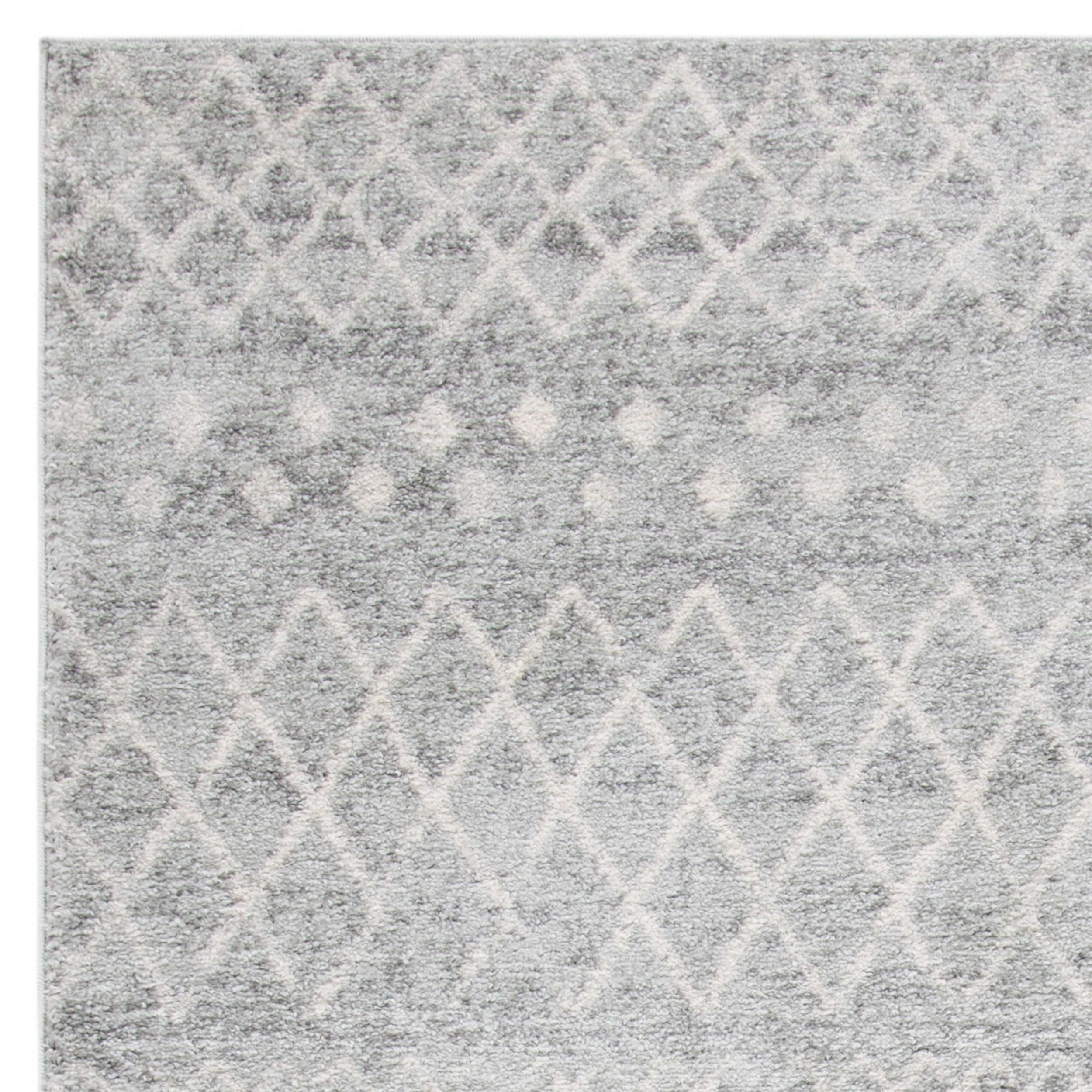 SAFAVIEH Madison Hannah Geometric Area Rug, Ivory/Fuchsia, 6'7" x 6'7