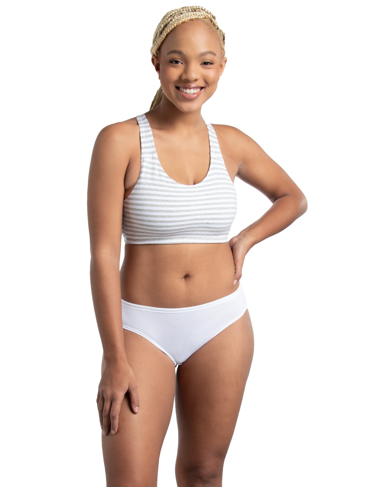 Fruit of the Loom Women's Breathable Micro-Mesh Bikini Underwear, 8 Pack,  Sizes S-2XL
