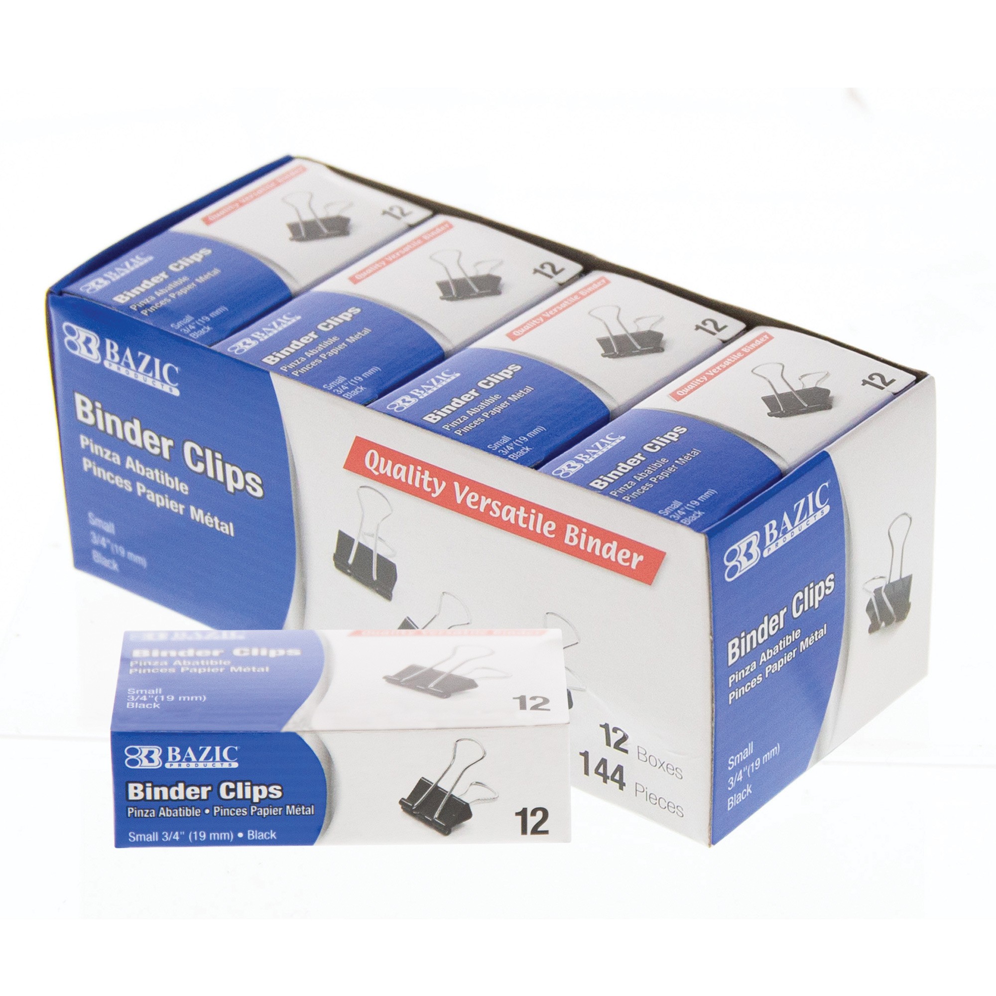 Mejores ofertas e historial de precios de BAZIC Binder Clips Small