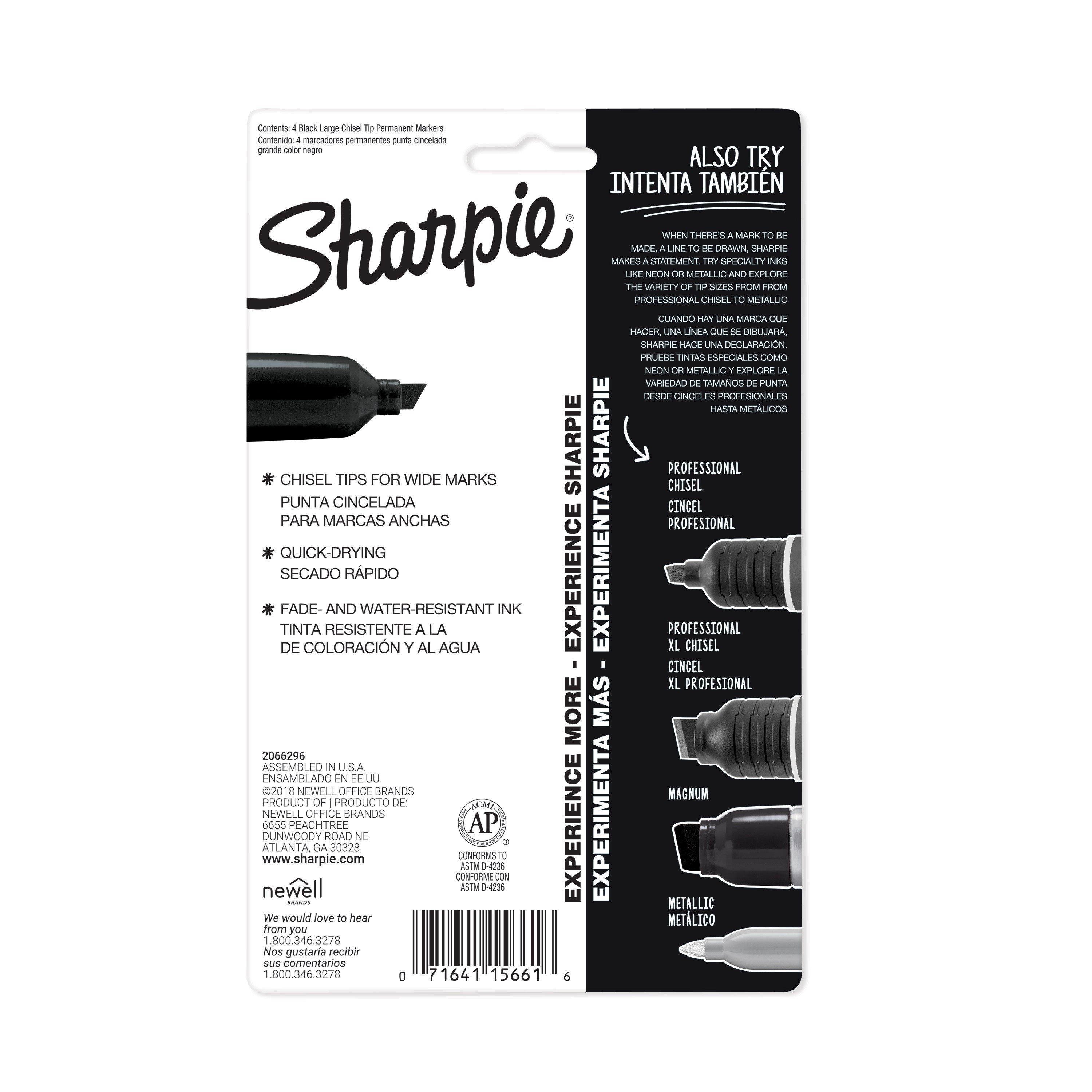 Sharpie Permanent Markers, Ultra Fine Tip, Black, 36/Pack (2082960