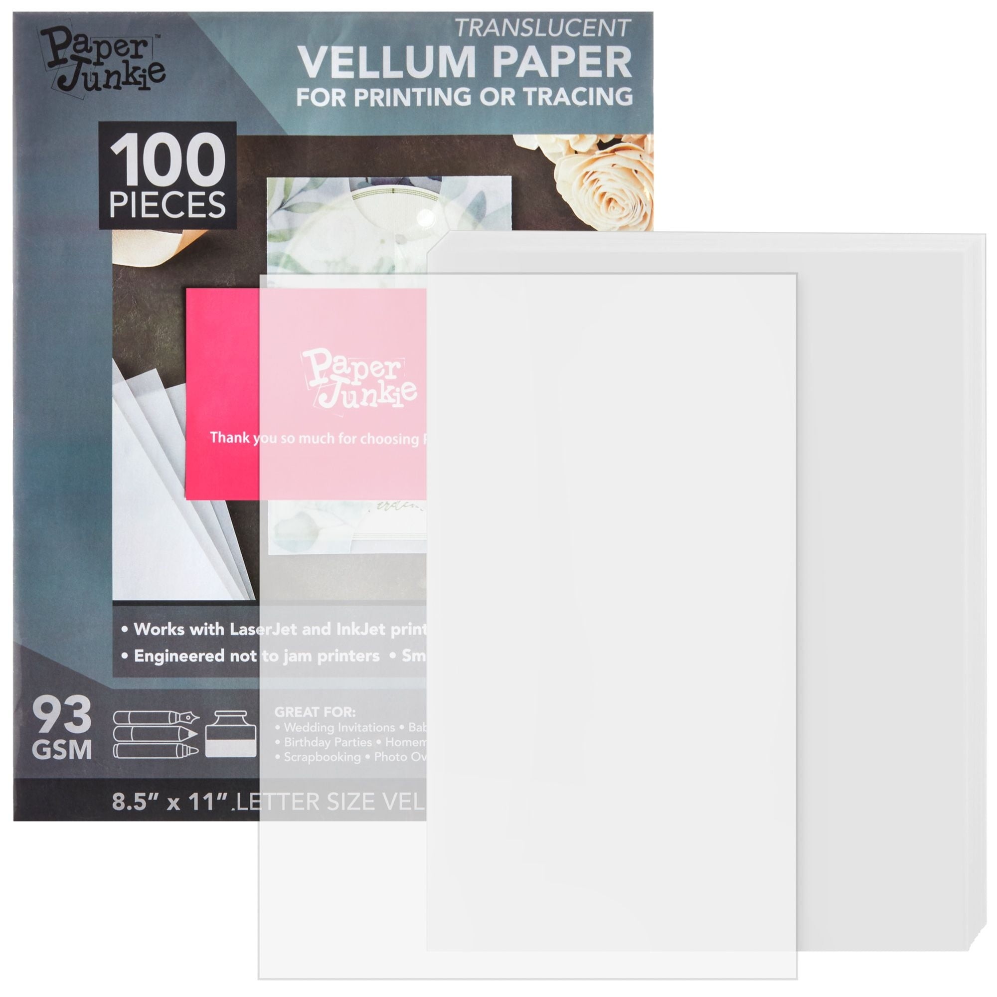 Cardstock Sampler, White - 24 in x 28 in (10 ct)