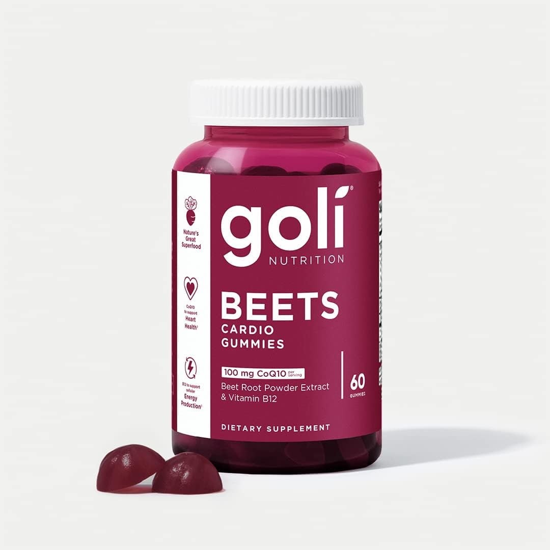 Goli Nutrition Beets Cardio Gummies, Heart Health Support, 60 Count