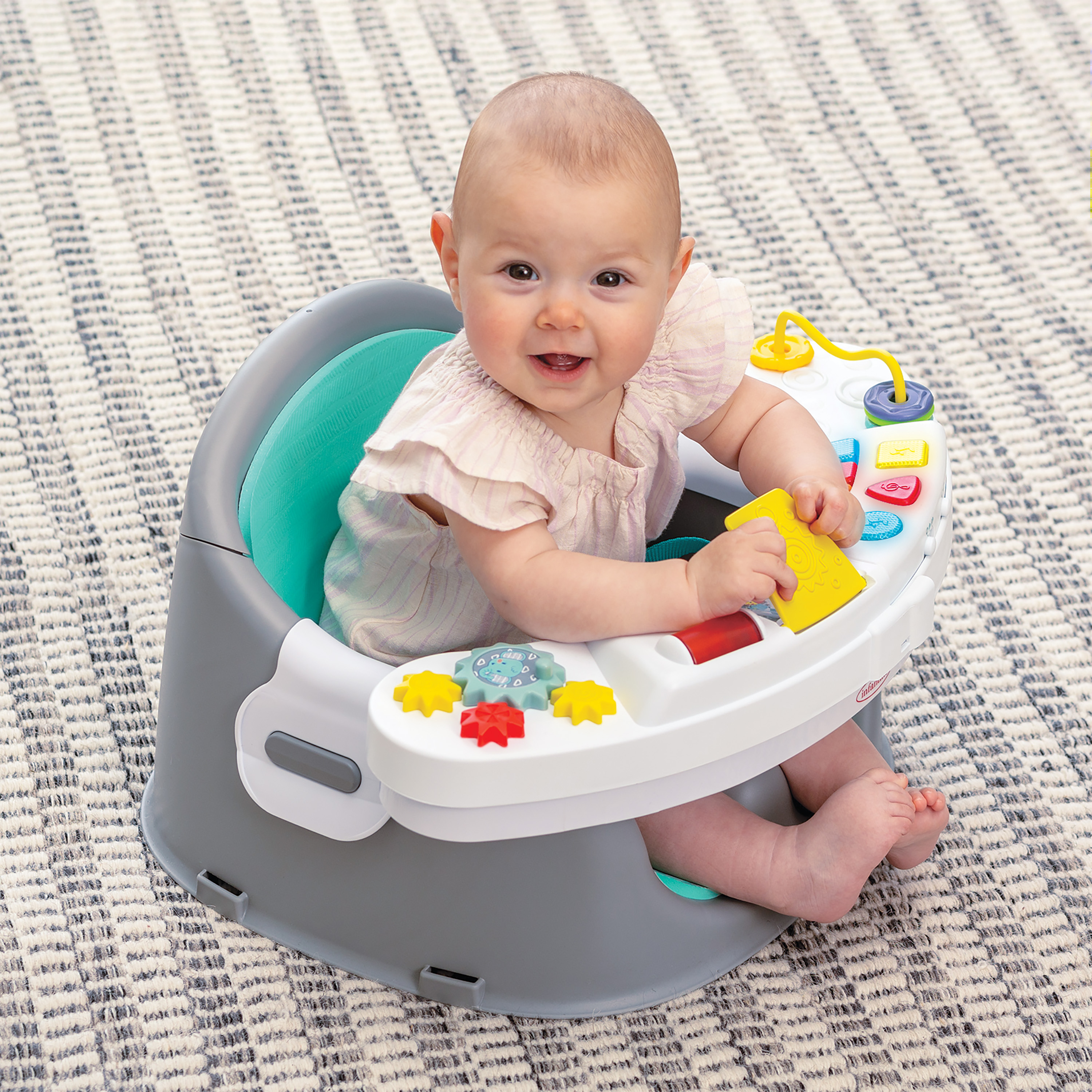 Infantino Music & Lights 3-in-1 Discovery Seat and Booster for Babies ...