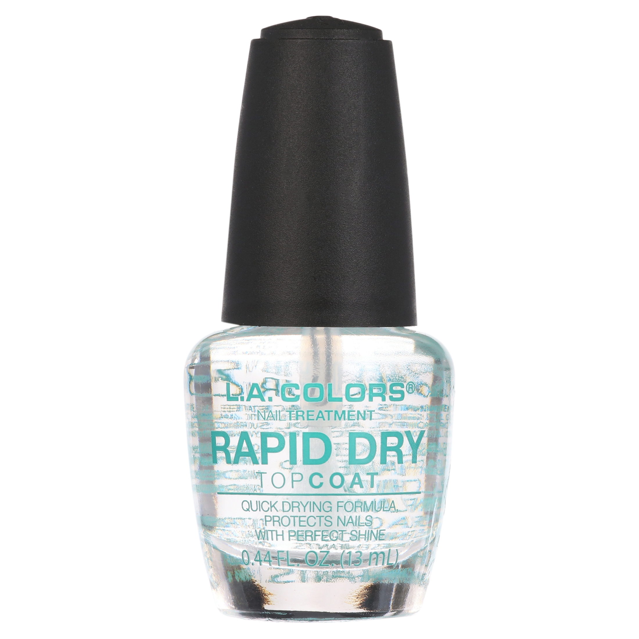 L.A. COLORS Craze Nail Polish, Rapid Dry Top Coat Treatment, Clear, 0.