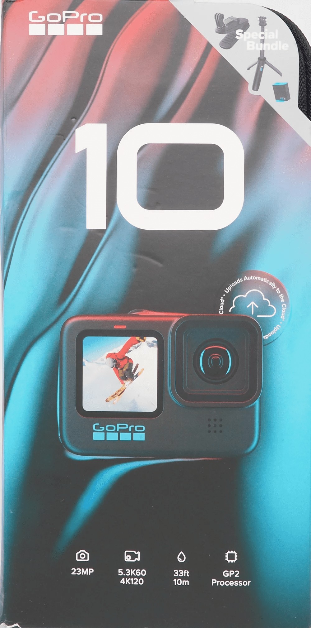 GoPro CHDRB101TH/CHDRB101CN HERO10 Black Action Camera Bundle Black