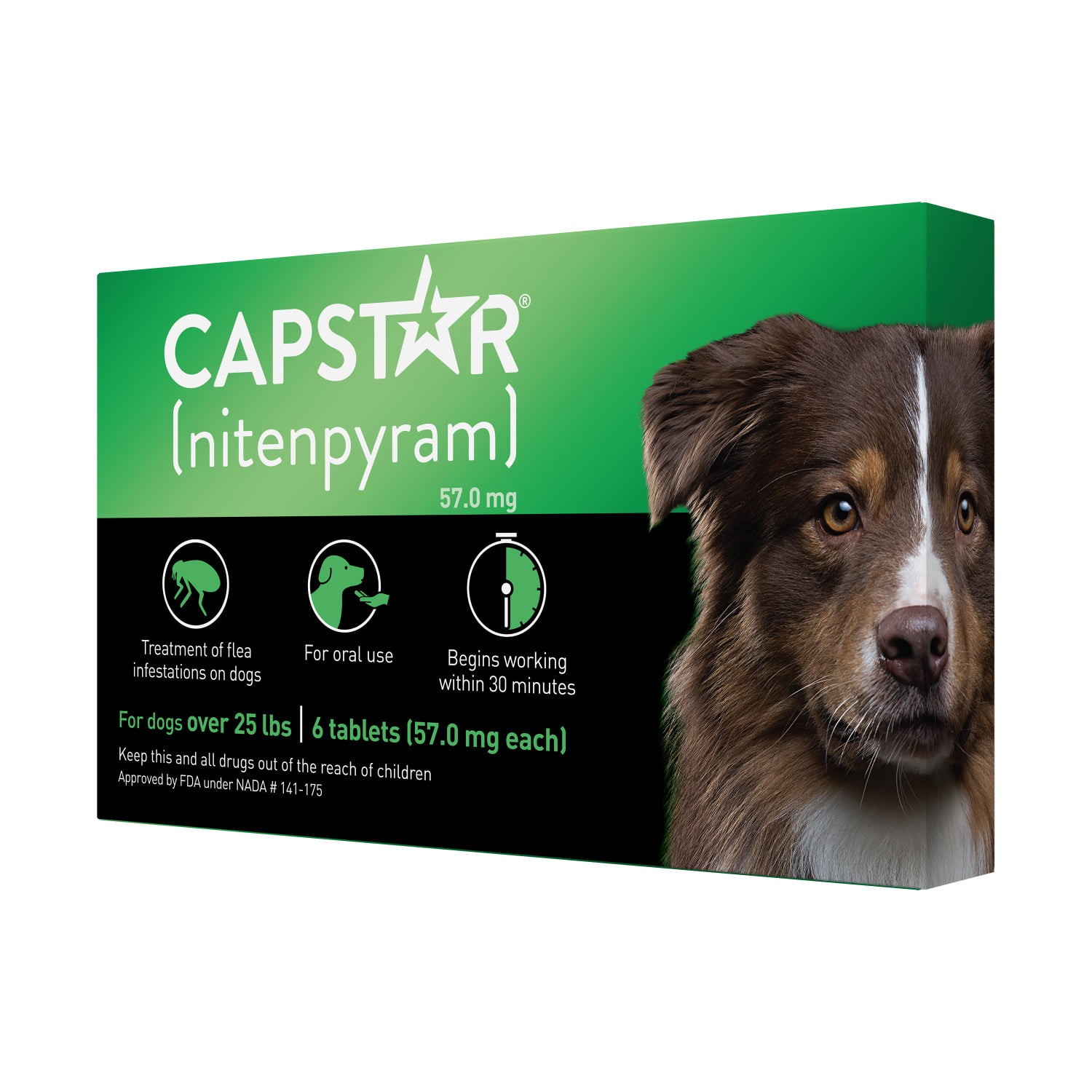 CAPSTAR (Nitenpyram) FastActing Oral Flea Treatment for Large Dogs