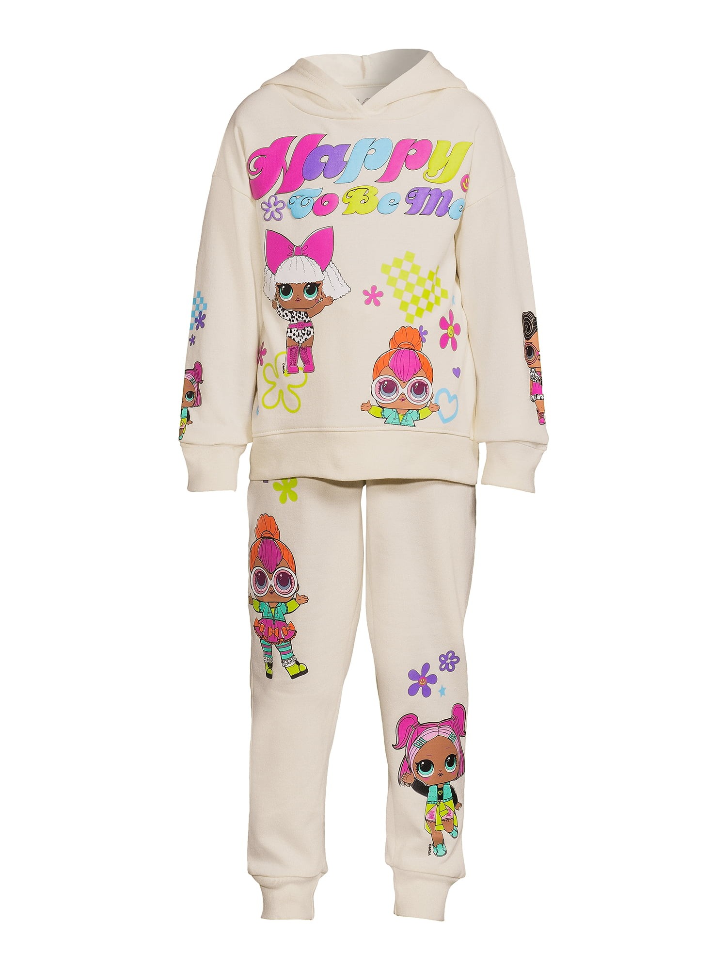 Justice Girls Graphic Fleece 3-Piece Outfit Set, Sizes XS-XLP