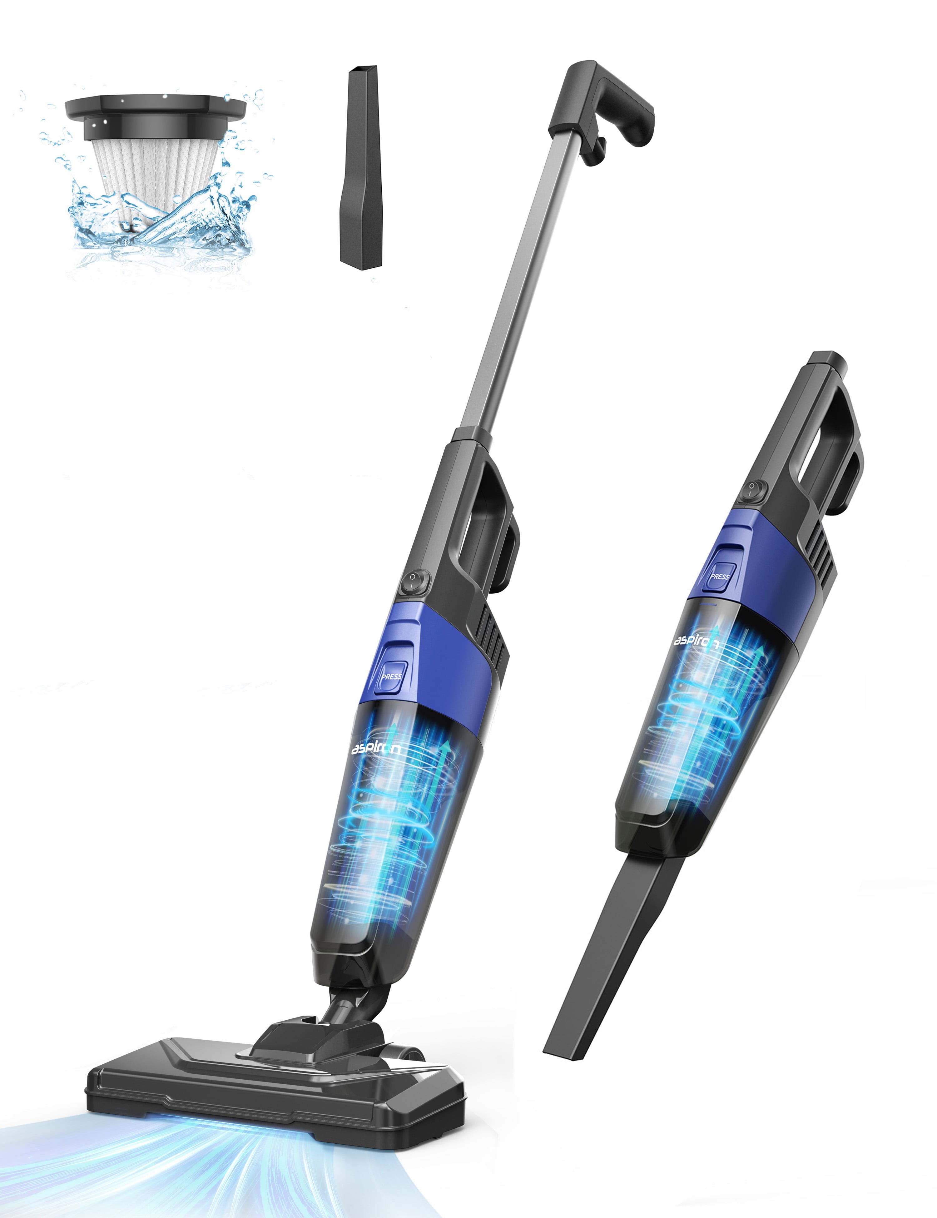 TASVAC Lightweight Corded Stick Vacuum 18kPa Powerful Suction 3-in-1  Handheld Vacuum for Hardwood Floor Pet Hair 