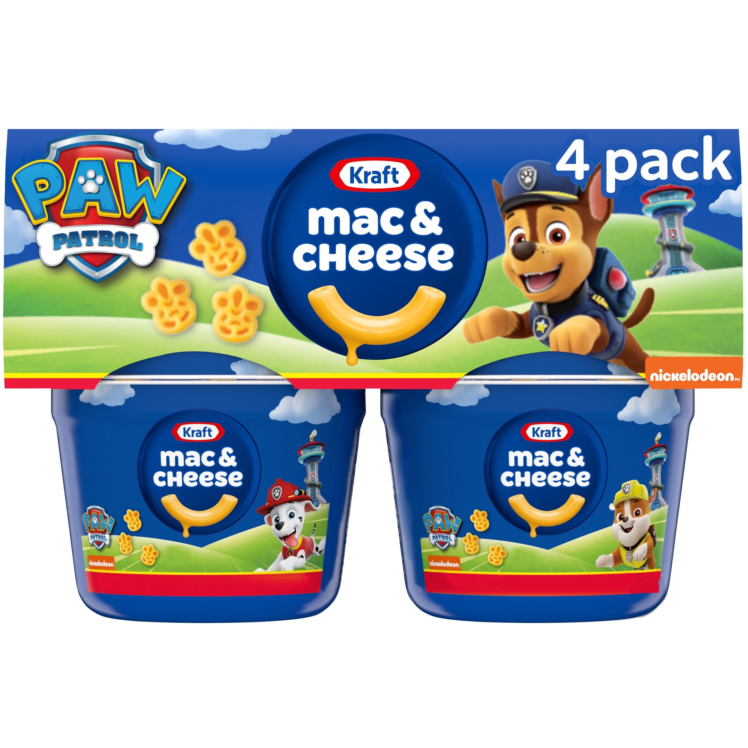 Mejores ofertas e historial de precios de Kraft Mac N Cheese Macaroni and  Cheese Cups Easy Microwavable Dinner with Nickelodeon Paw Patrol Pasta  Shapes, 4 ct Pack, 1.9 oz Cups en