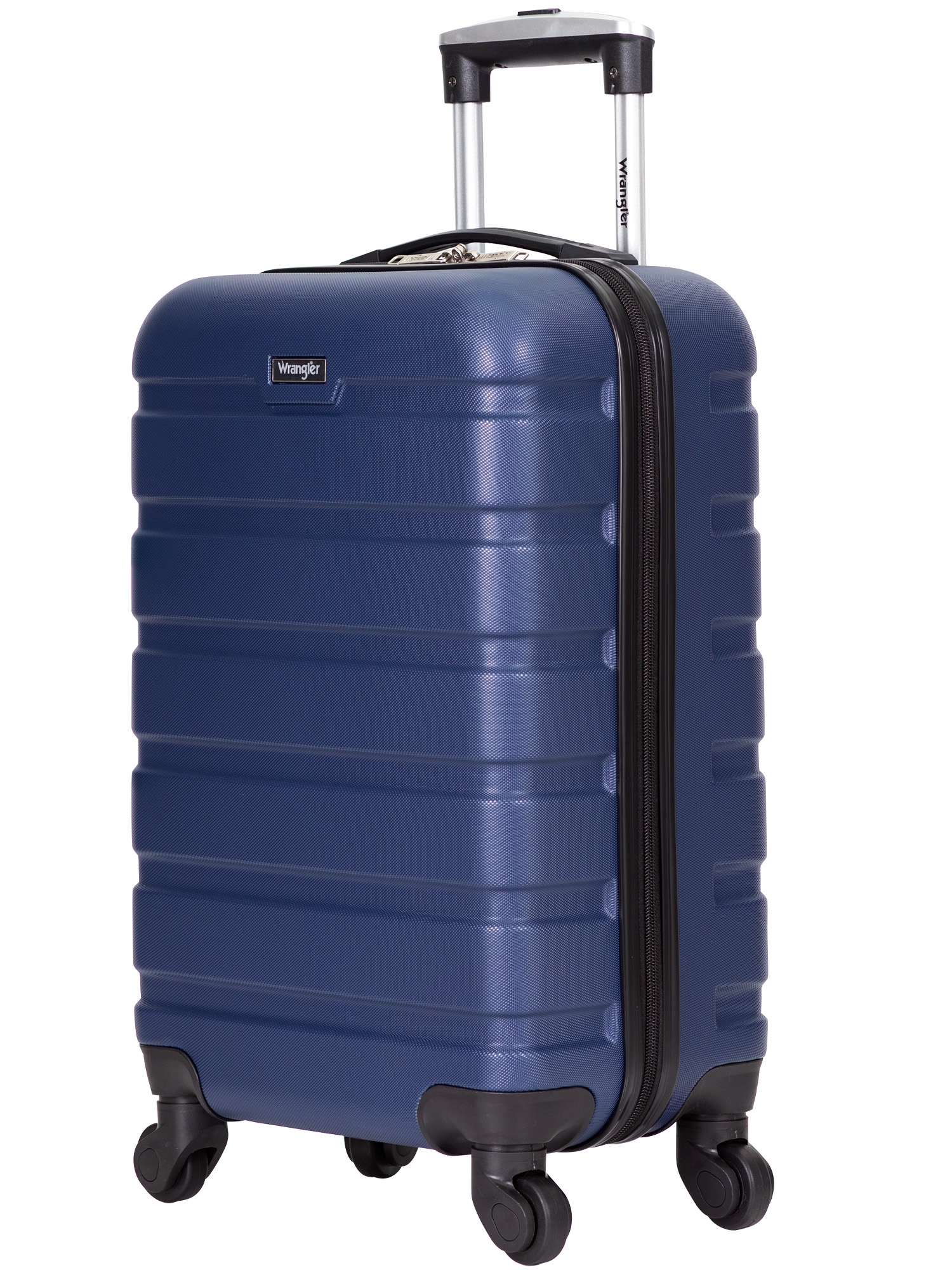 Wrangler 20” Carryon Rolling Hardside Spinner Luggage Black Best Deals