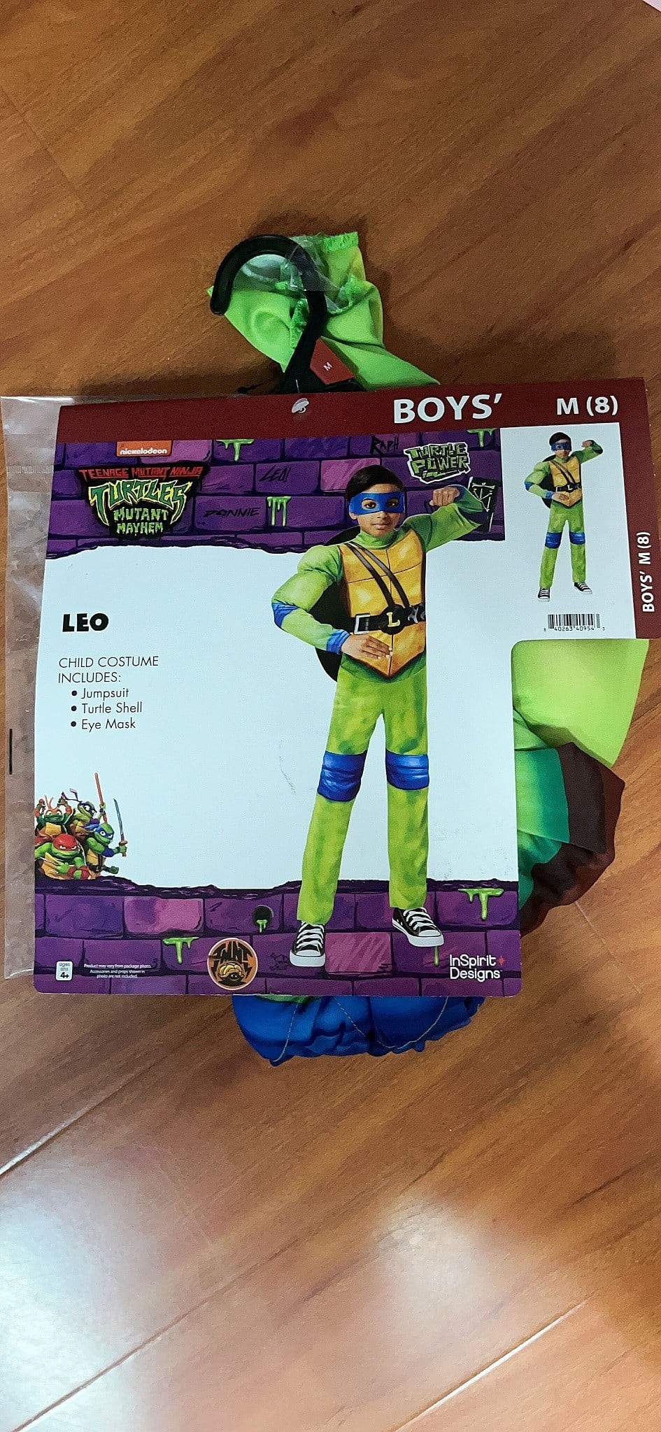 InSpirit Designs Teenage Mutant Ninja Turtles Leonardo Halloween Costume  Male, Child 4-10, Green