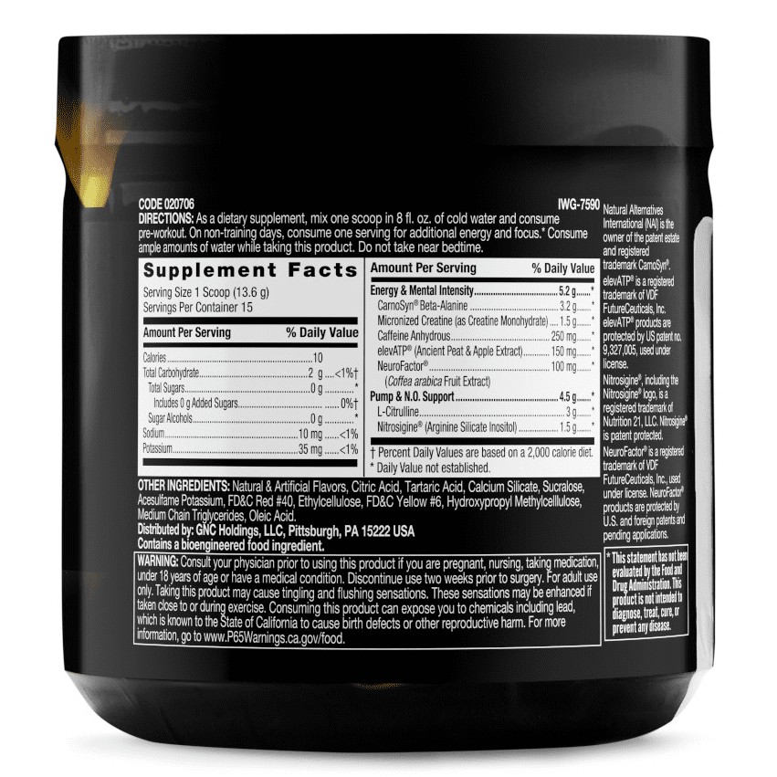 Beyond Raw® LIT™ PreWorkout Powder, Strawberry Lemonade, 250mg
