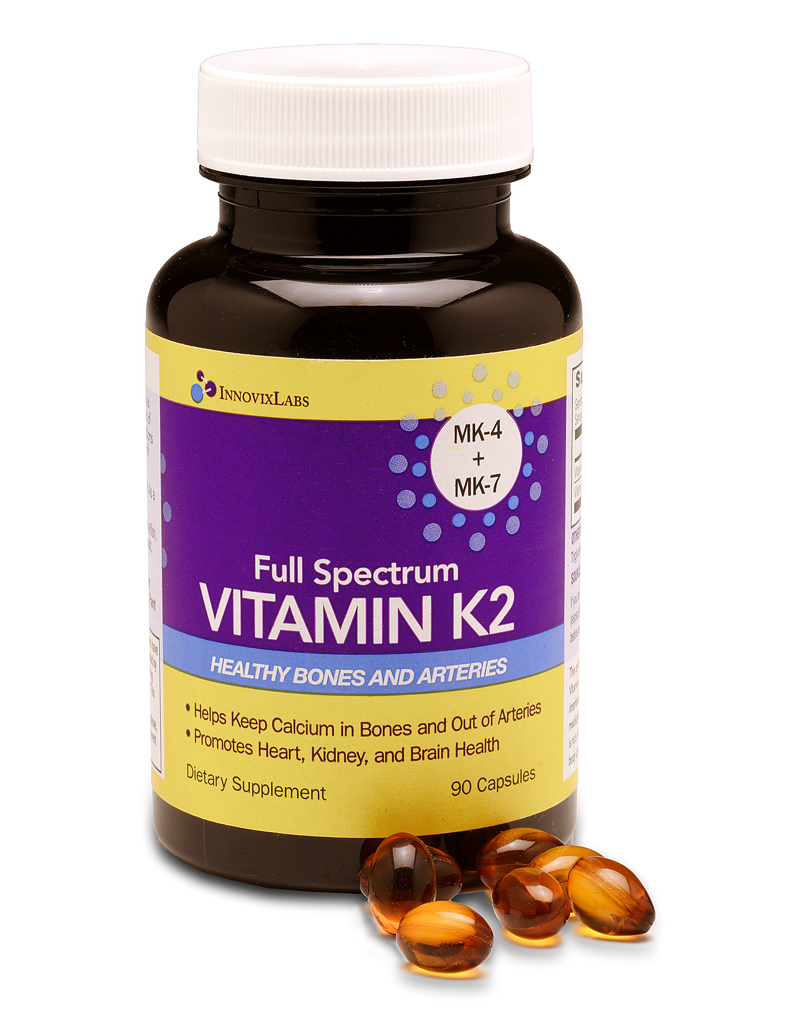 InnovixLabs Full Spectrum Vitamin K2 Capsules, 90 Ct Best Deals and