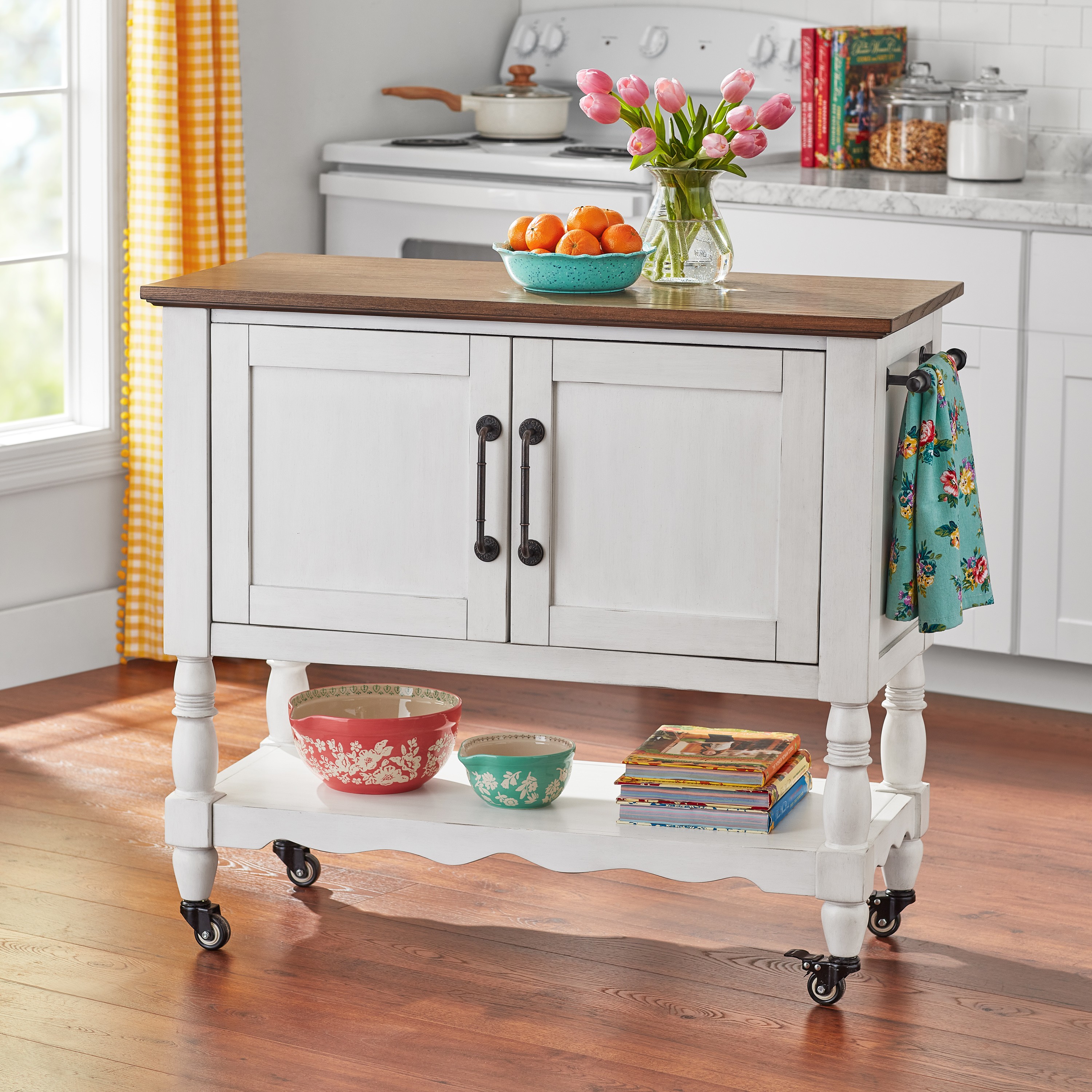 The Pioneer Woman Two-Tone Kitchen Cart - Thumbnail 3