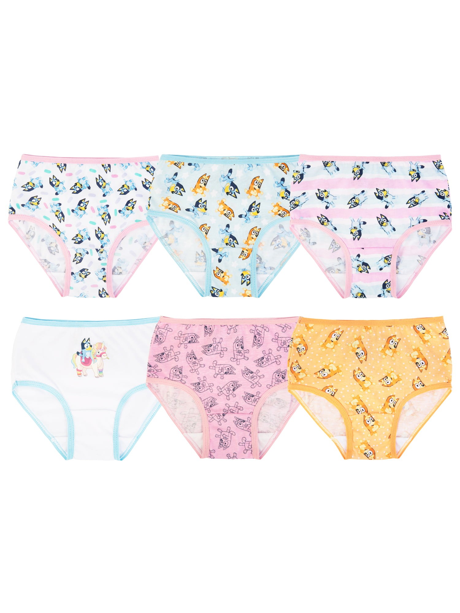 Mejores ofertas e historial de precios de Bluey Toddler Girls Underwear, 6  Pack Sizes 2T-4T en
