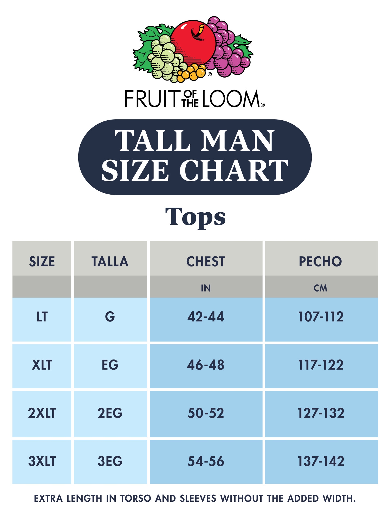 Mejores ofertas e historial de precios de Fruit of the Loom Tall Men's  White Crew Undershirts, 6 Pack, Sizes LT-3XLT en