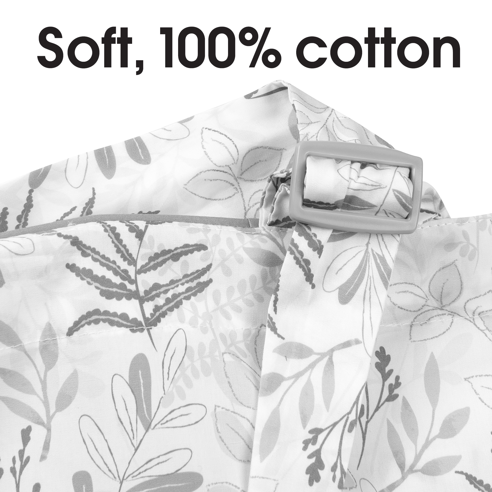 Boppy Nursing Cover for Breastfeeding, Gray Ferns, Apron Style with Storage Pocket Best Deals
