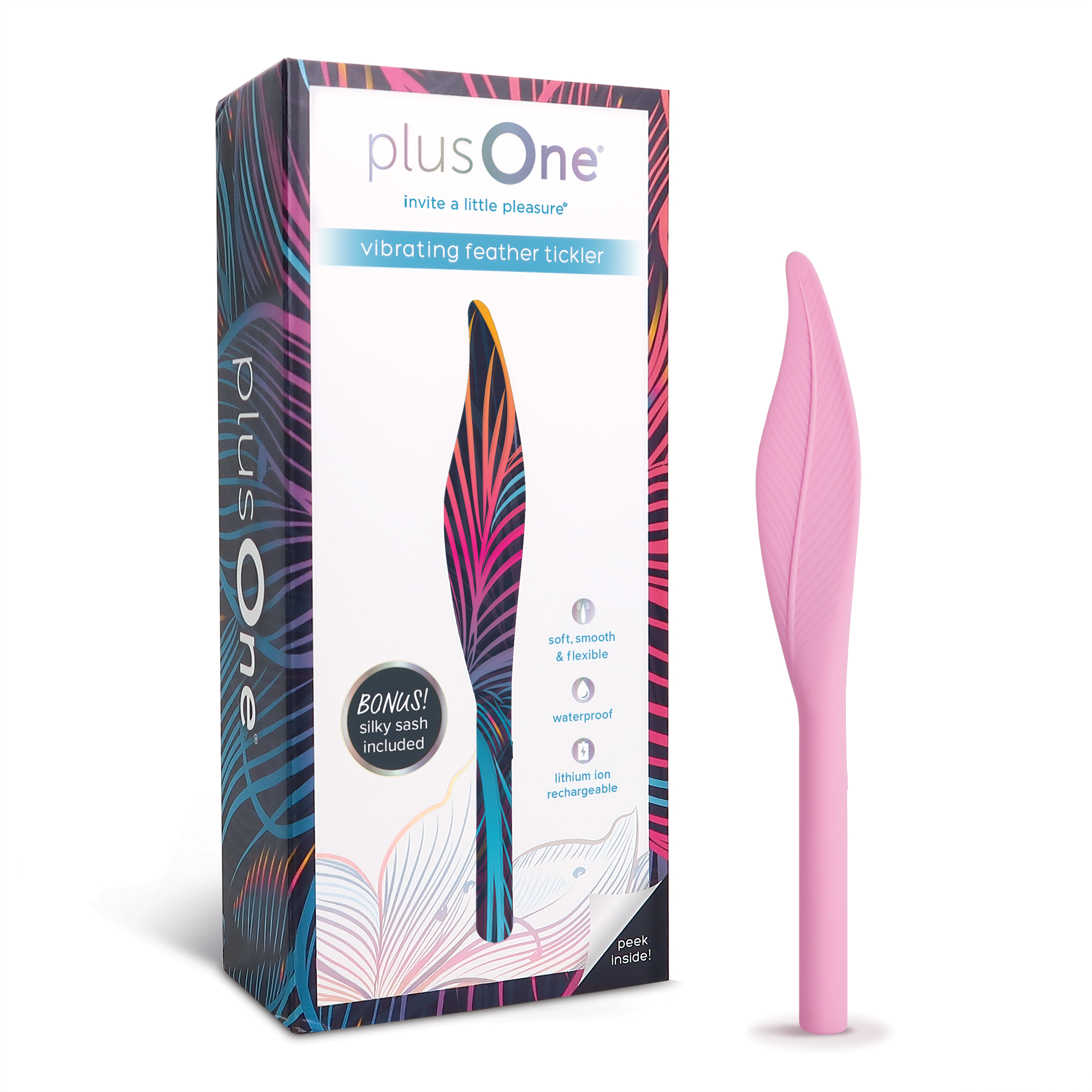 plusOne Vibrating Feather Soft Touch Tickler, 5 Vibration Settings,  Waterproof Best Deals and Price History at JoinHoney.com | Honey