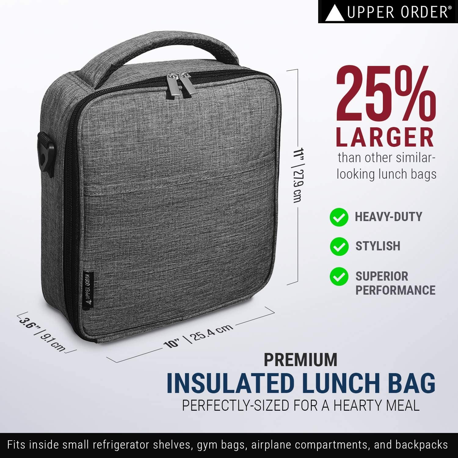 QISIWOLE Small Lunch Bag for Men Women Insulated Lunch Box Mini