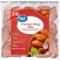 Great Value All Natural Chicken Wing Sections, 4 lb (Frozen