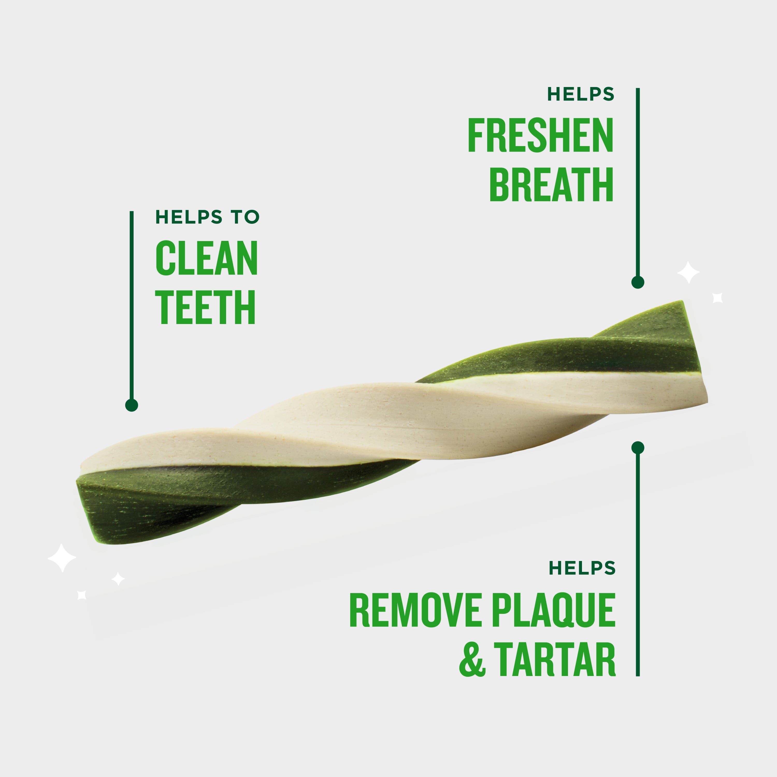 MINTIES Twists Dog Dental Chews for Medium/Large Dogs over 30 lbs