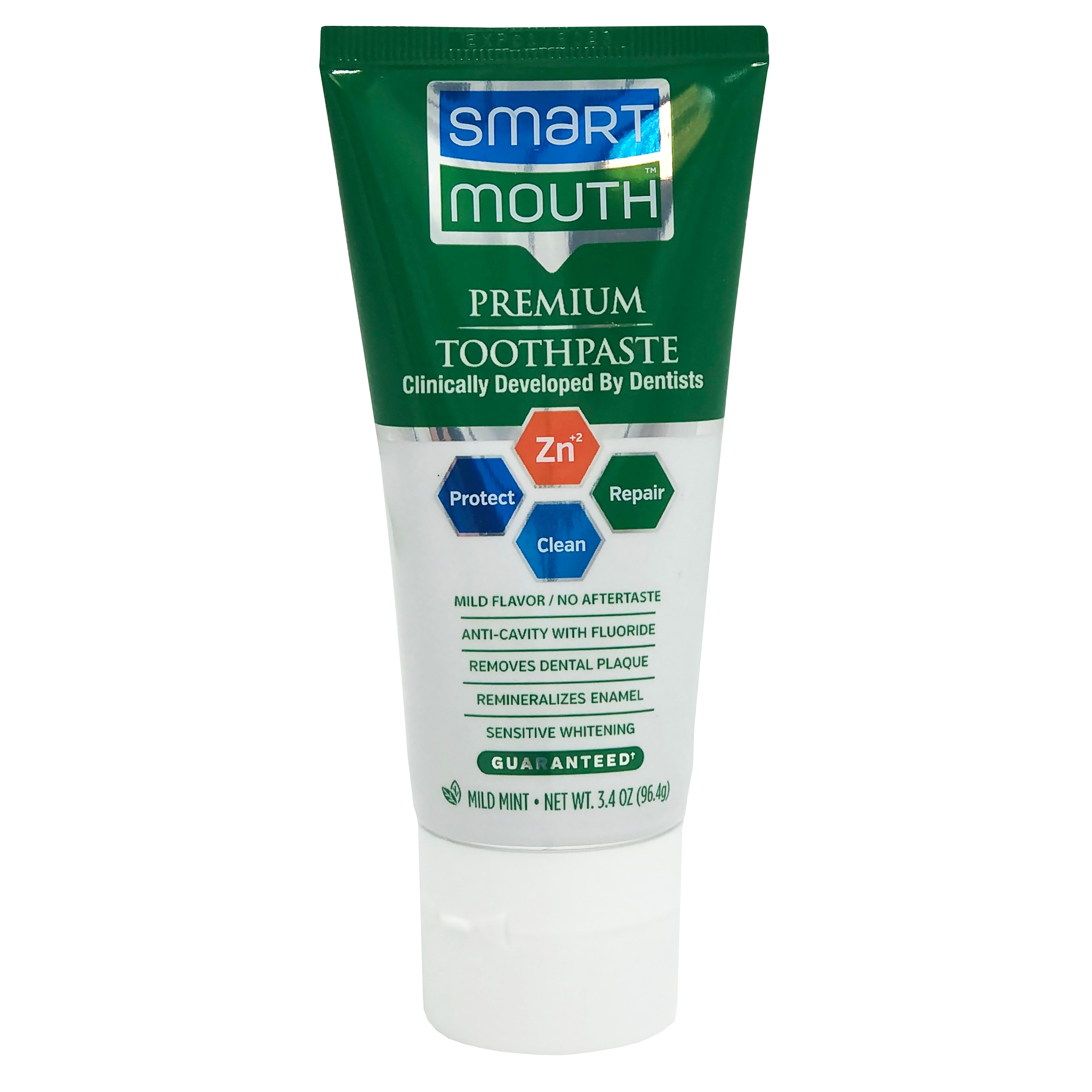SmartMouth Premium Zinc Ion Toothpaste Protect, Clean & Repair, Mild