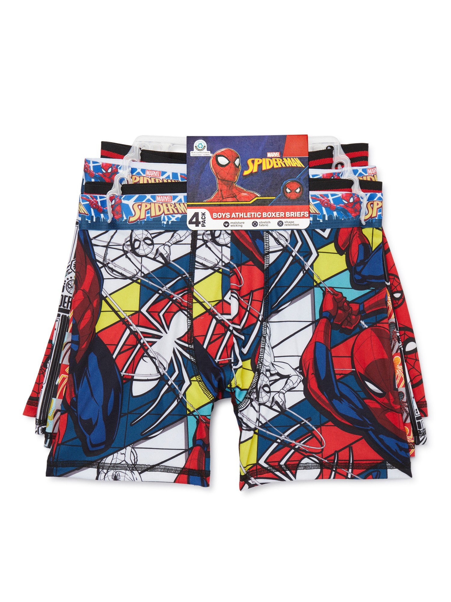 Super Mario Bros Boys All Over Print Boxer Briefs Underwear, 4-Pack, Sizes  XS-XL 