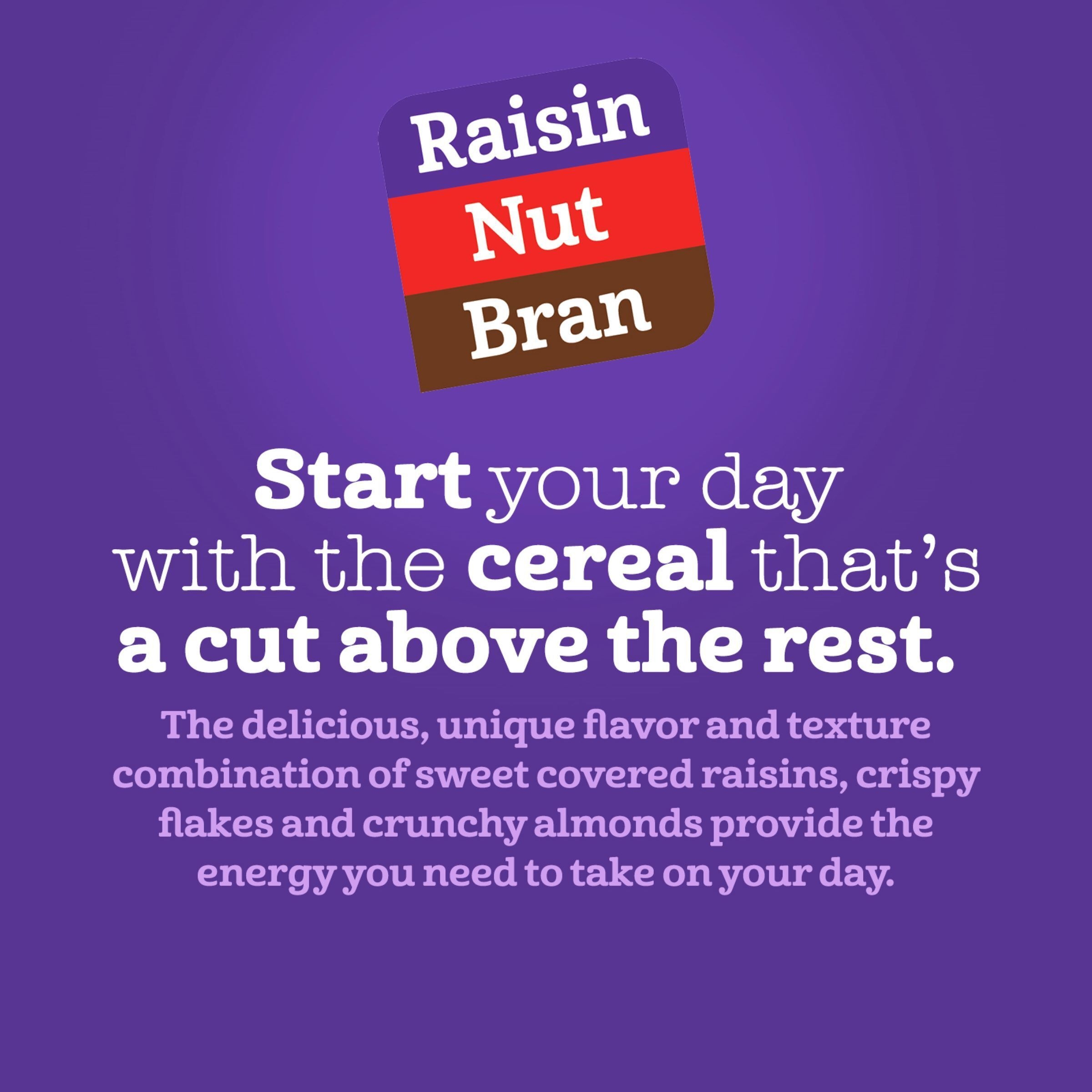 Raisin Nut Bran Cereal High Fiber Cereal Made With Whole Grain 20 8