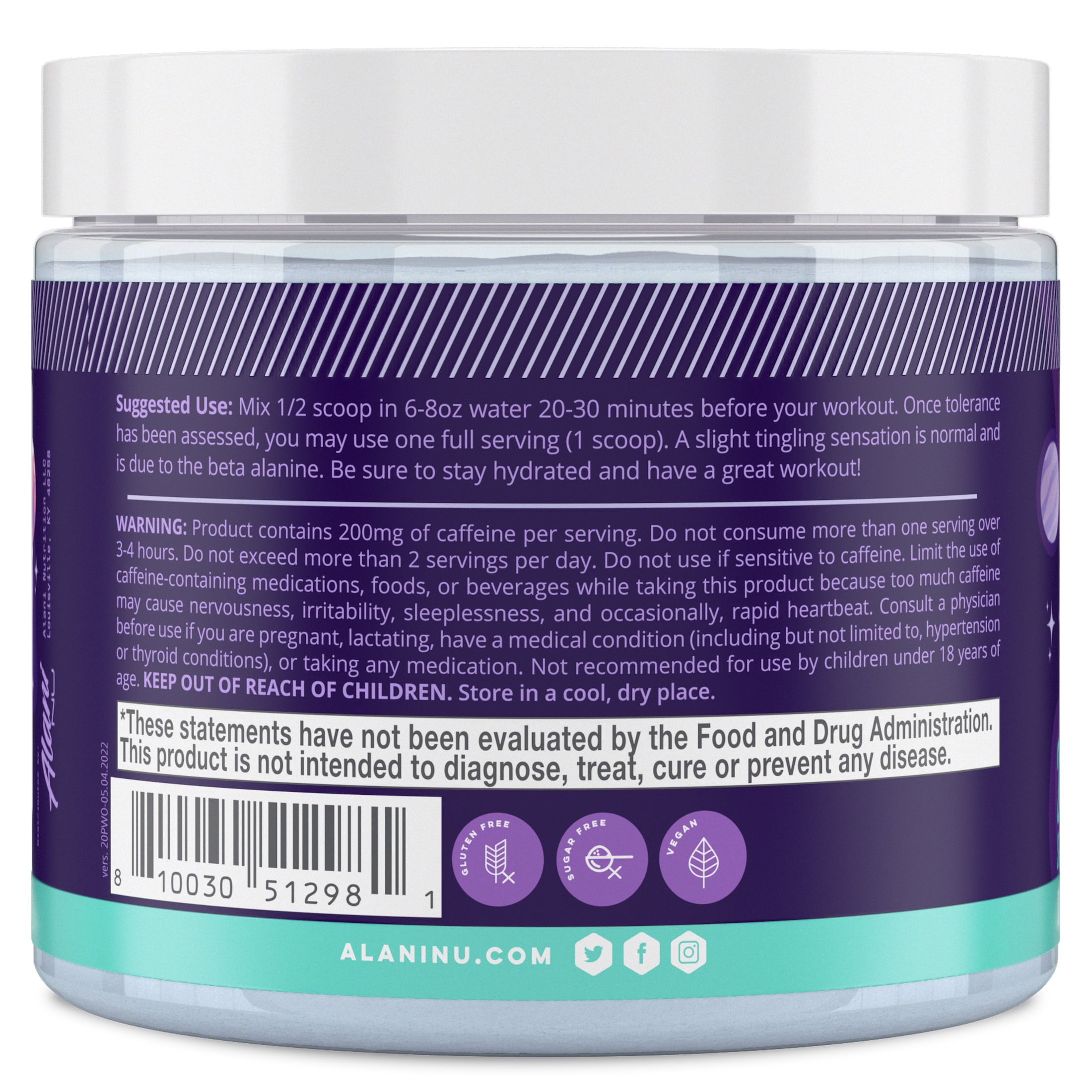 Alani Nu PreWorkout Powder, Cosmic Stardust, 7.3oz, 20 Servings Best Deals and Price History at