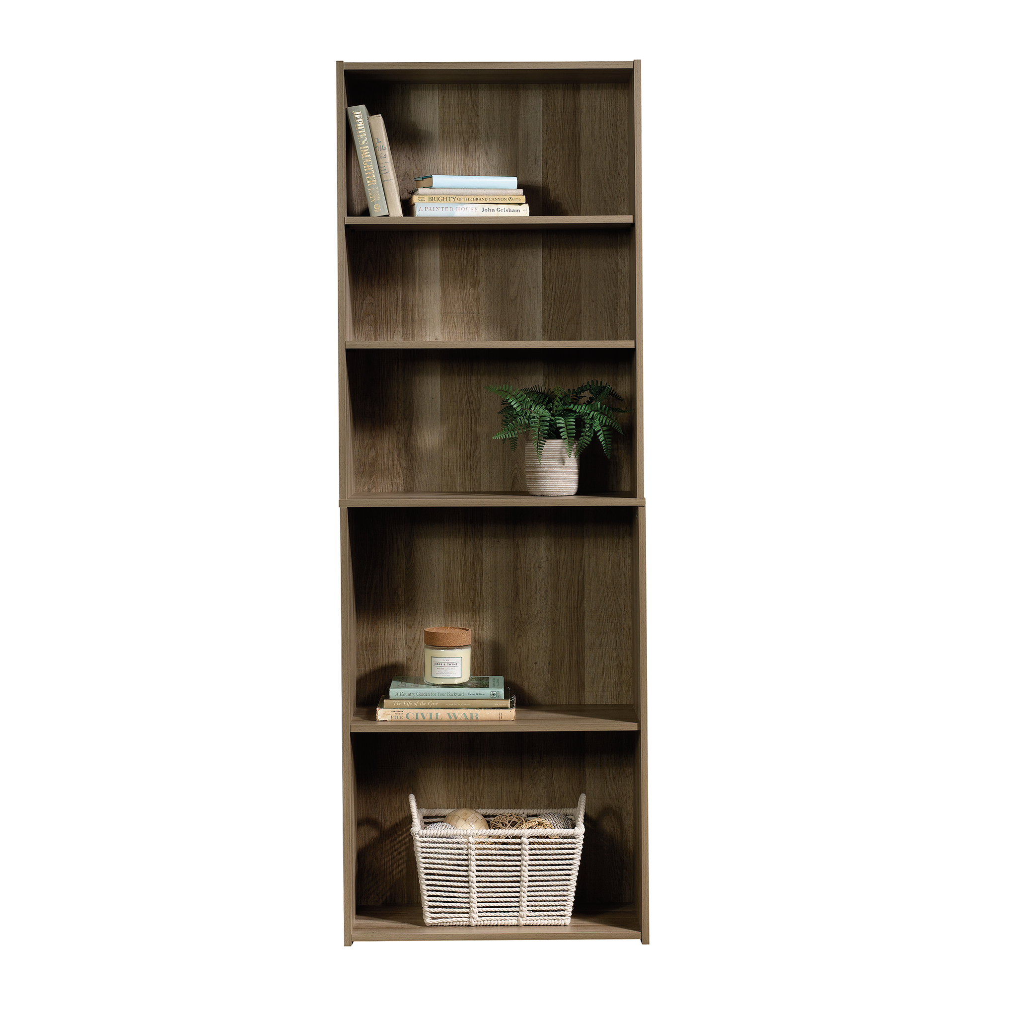 Sauder Beginnings 5Shelf Bookcase, Summer Oak Finish Best Deals and