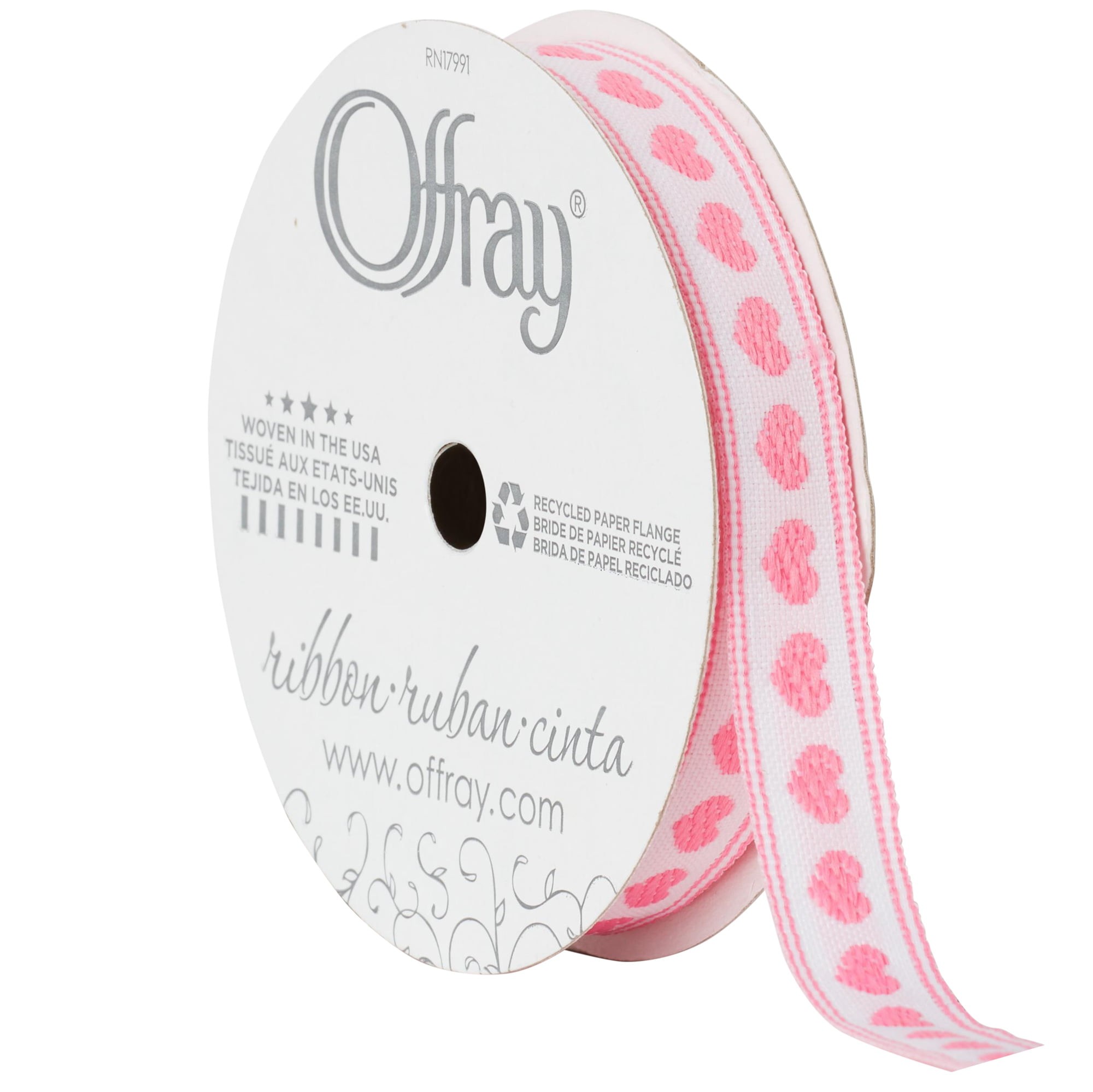 Offray Ribbon, Multi Color 1 1/2 inch Dot Grosgrain Ribbon 9 feet