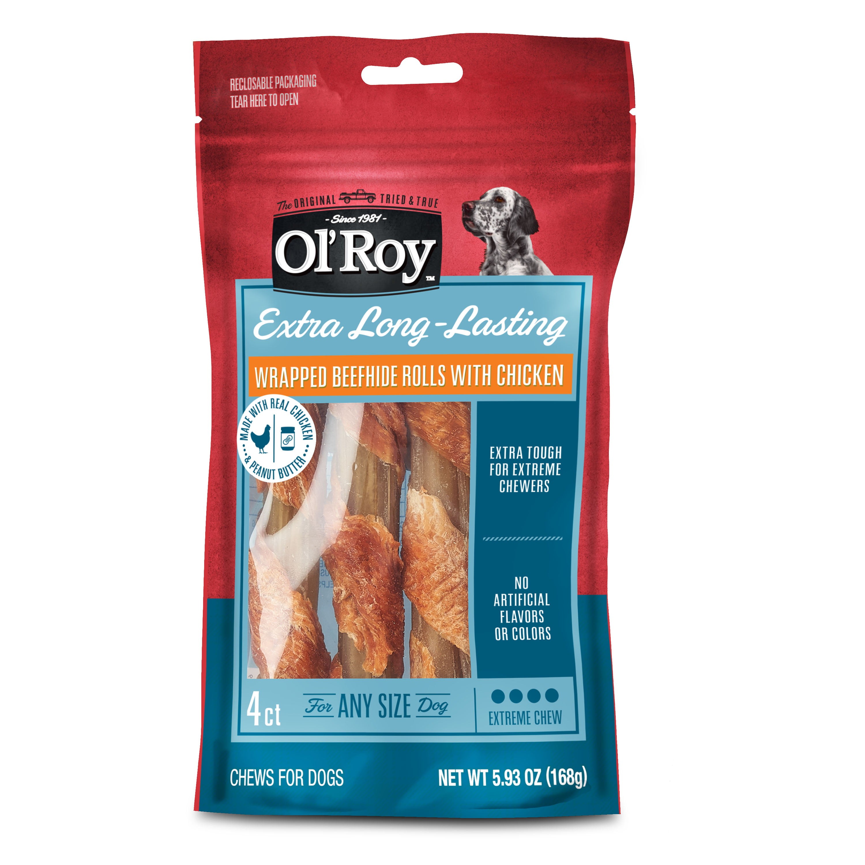 Dentley's extra tough top rawhide rolls