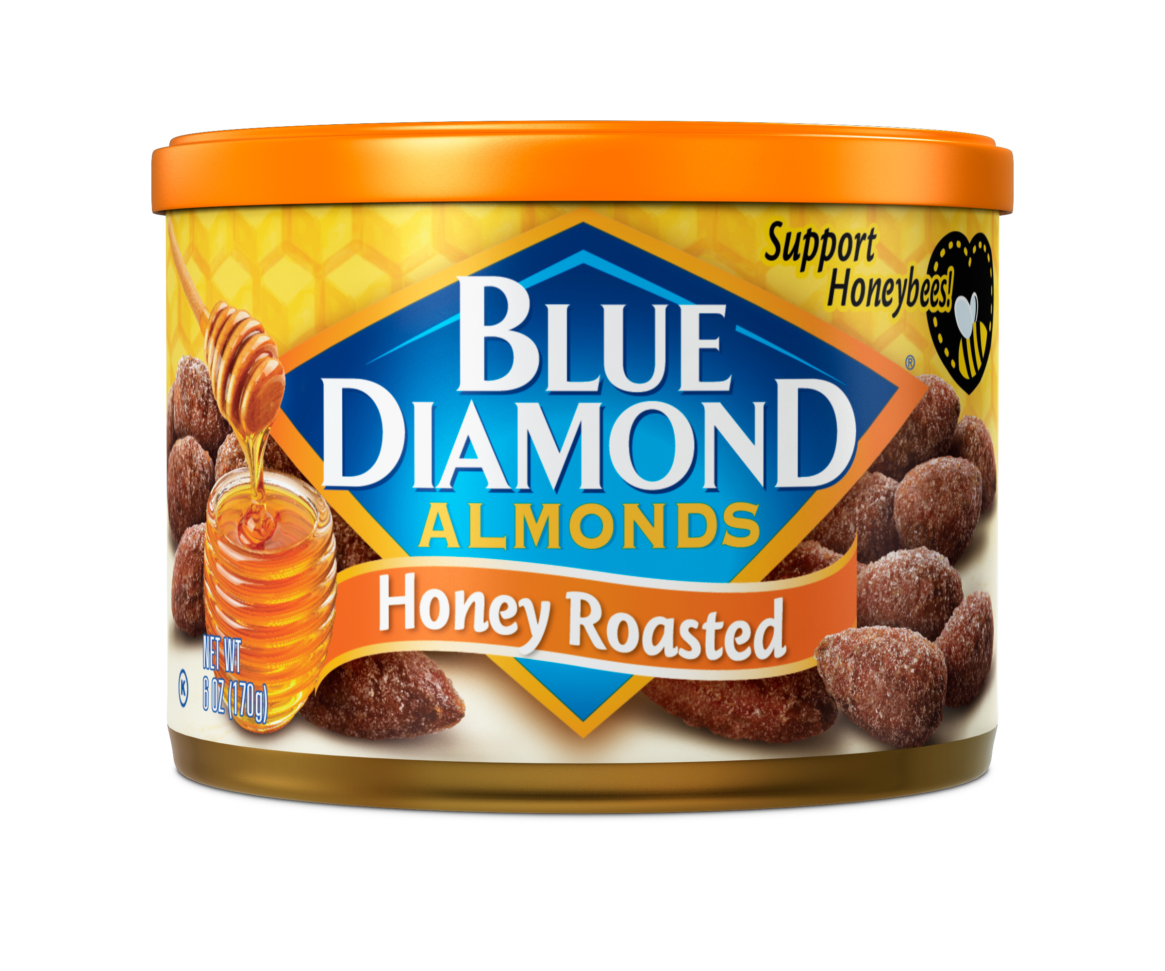 Blue Diamond Honey Roasted Almonds Canister, 6 oz Meilleures offres et ...