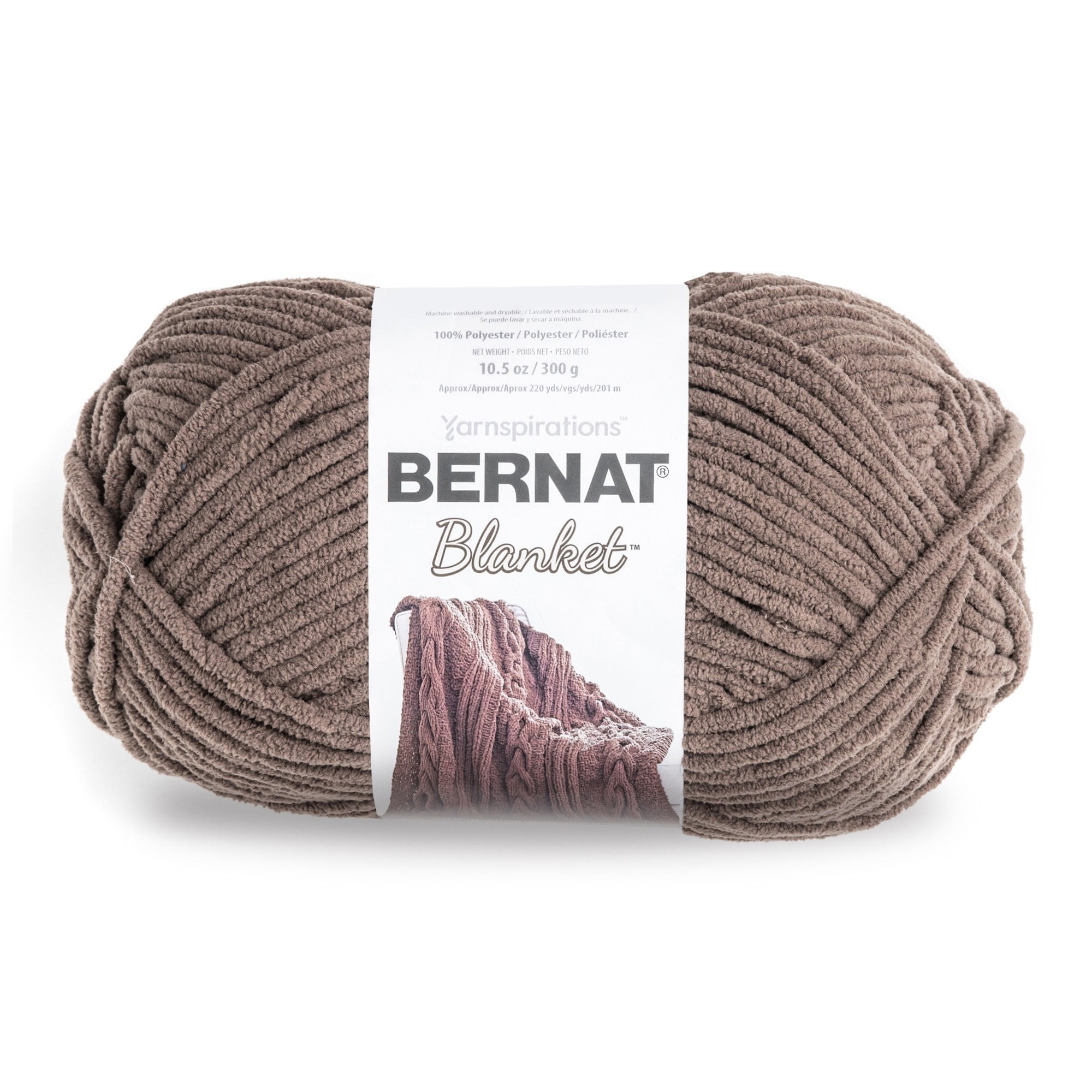 Bernat Blanket #6 Super Bulky Polyester Yarn, Pink Lagoon 10.5oz/300g, 220 Yards (4 Pack)