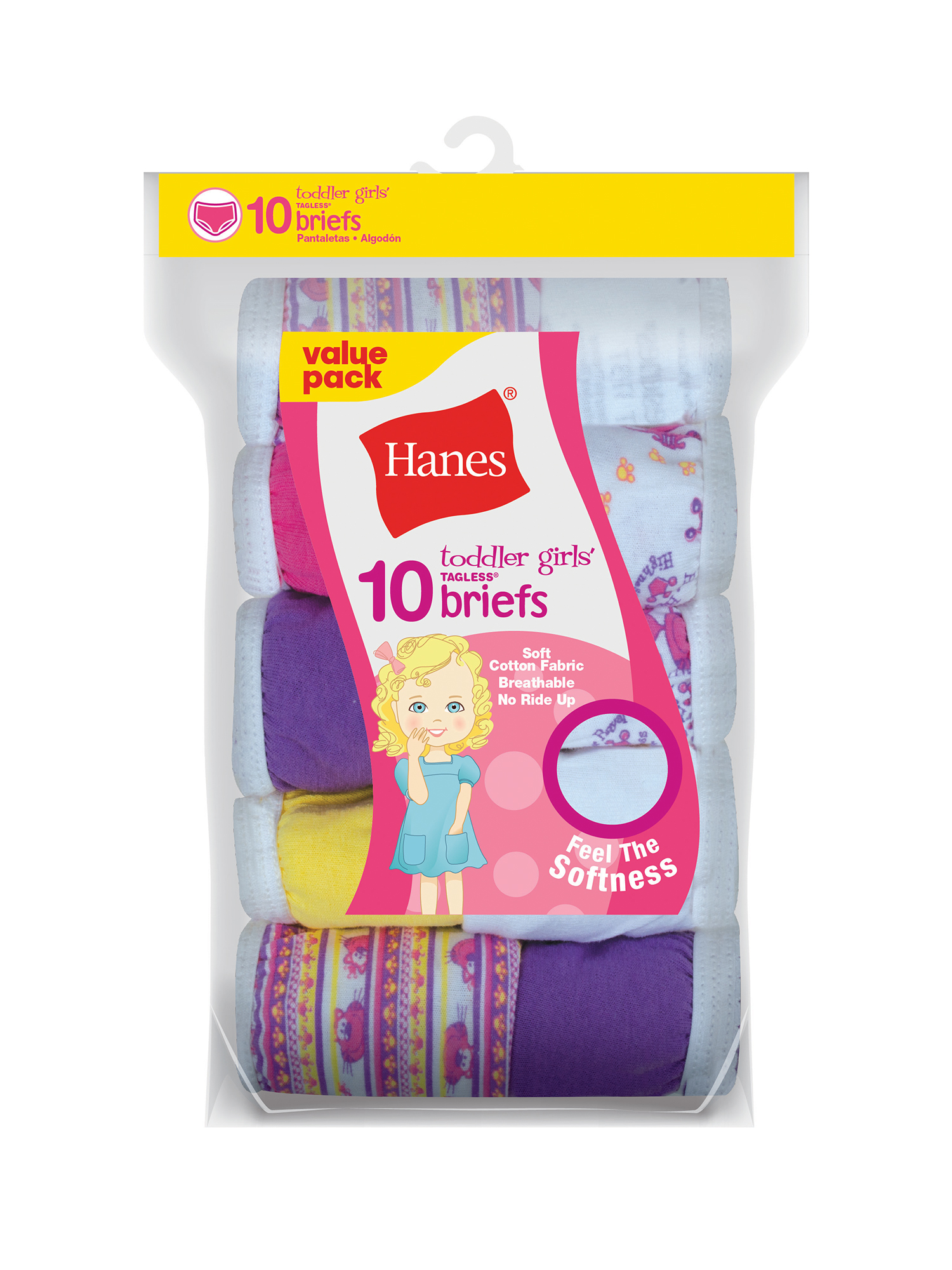 Mejores ofertas e historial de precios de Hanes Toddler Girls Tagless  Cotton Brief Underwear, 10-Pack en