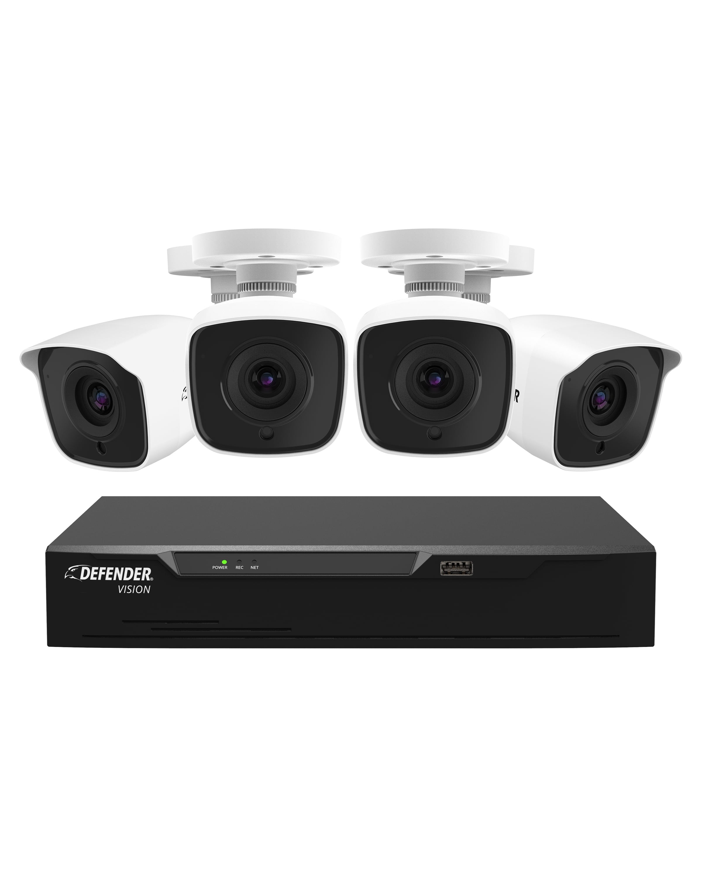 Defender 4k Ultra Wired Security Camera System. Indoor & Outdoor