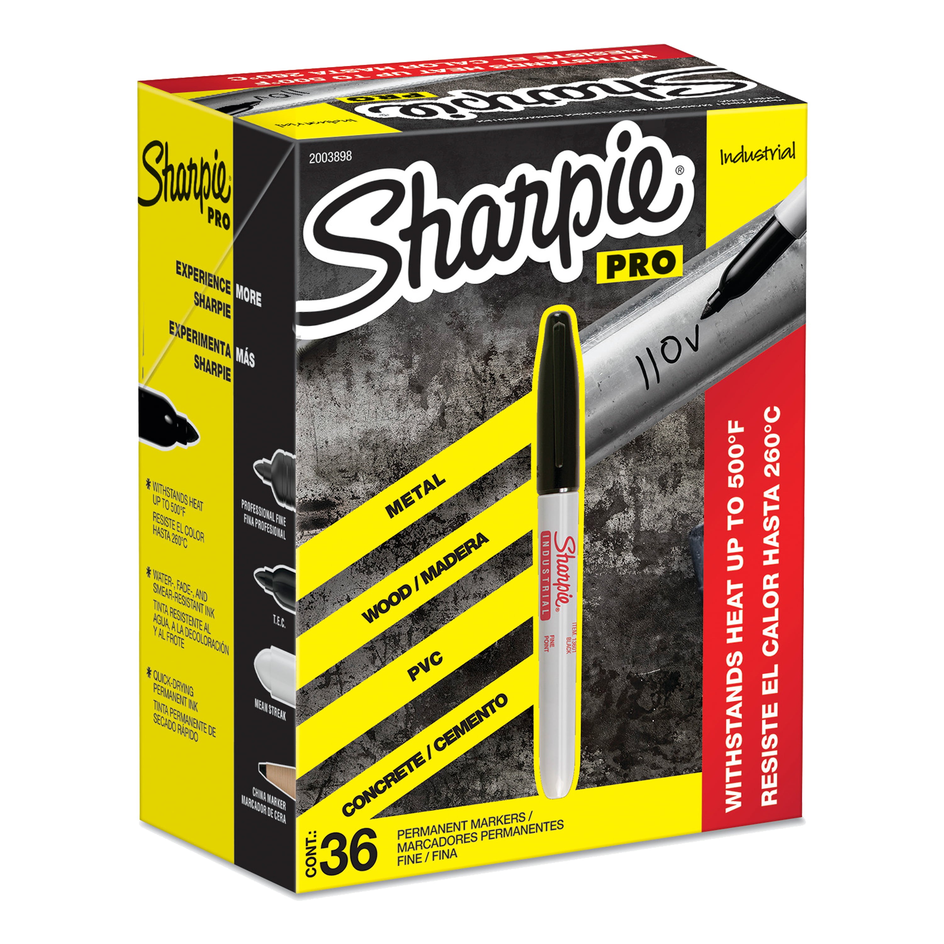 Sharpie Mini Permanent Marker, Fine Tip, Black, 72/Pack (35124)