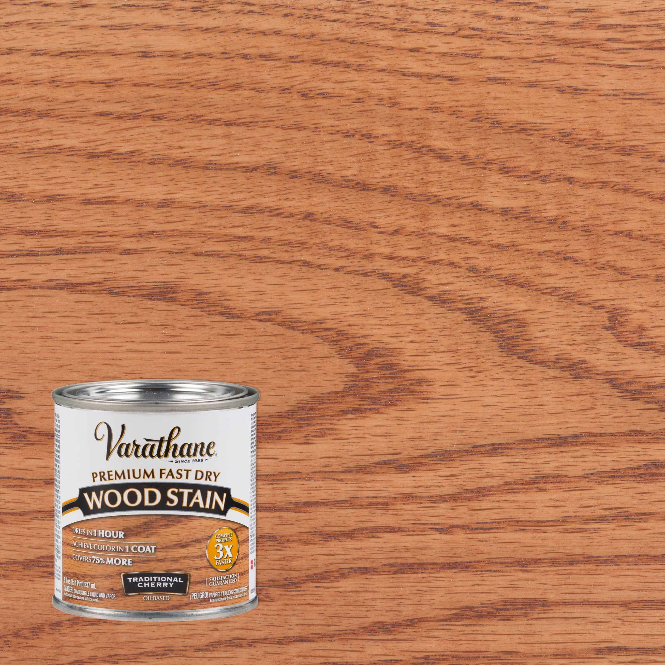 Traditional Cherry, Varathane Premium Fast Dry Wood Stain262027, Half