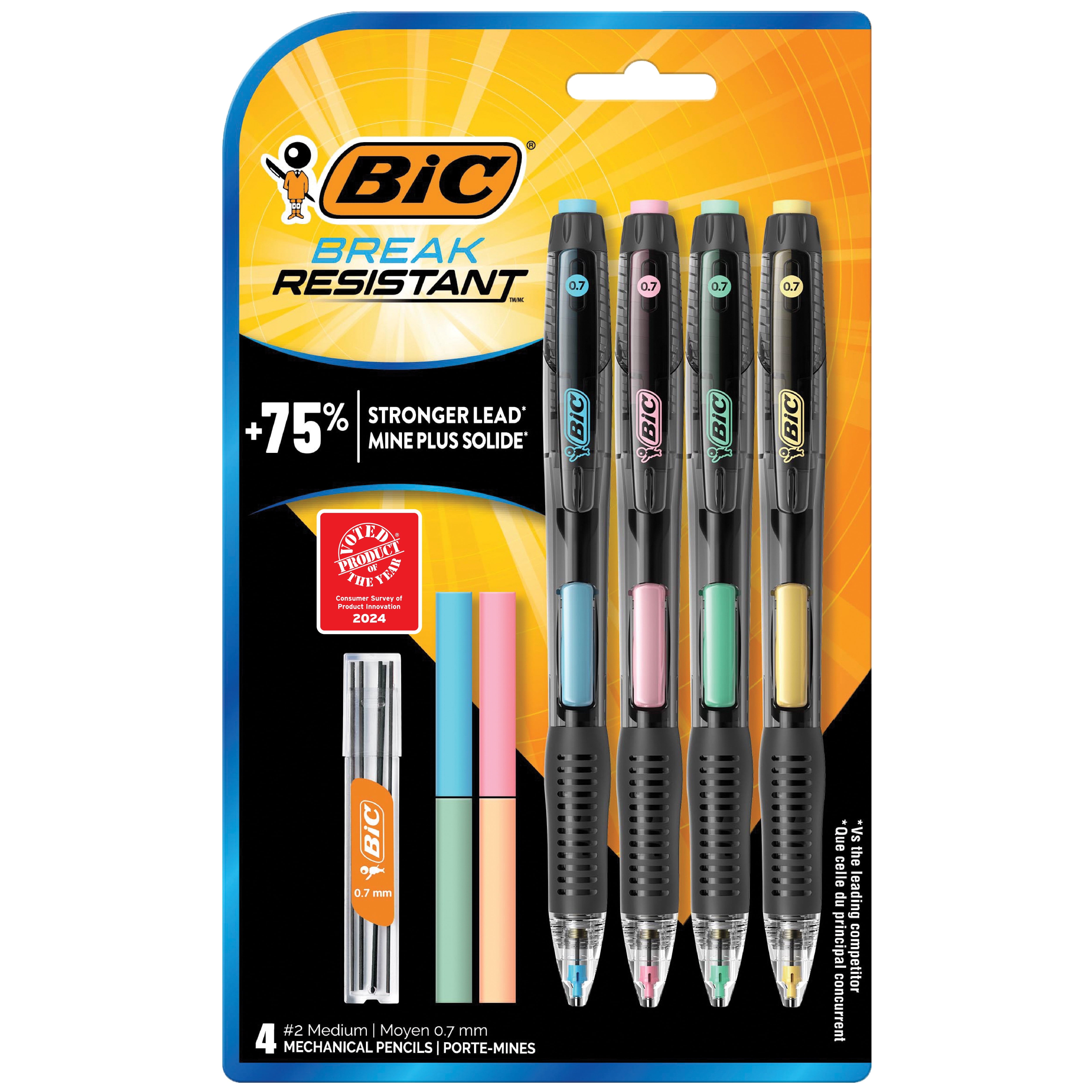 BIC Break Resistant Mechanical Pencil 0.7 mm, 4 Count Deals and Price ...