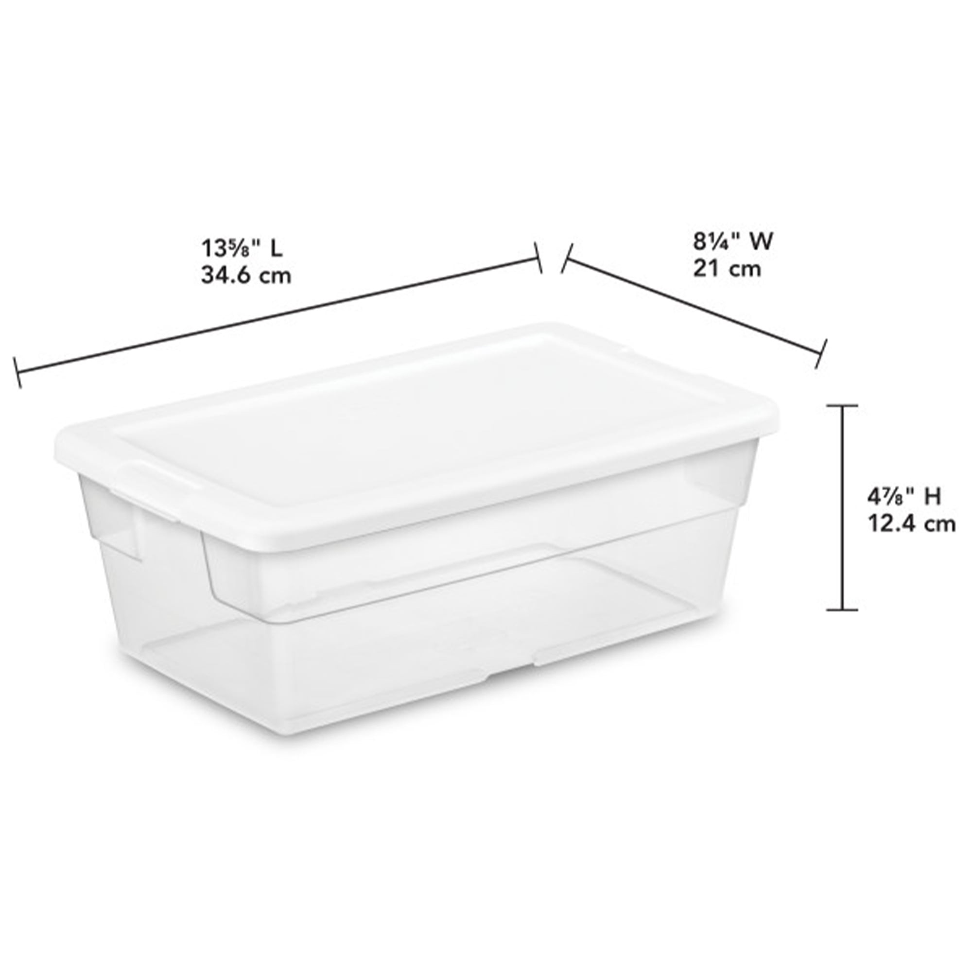 Sterilite 16 Quart Stackable Sturdy Plastic Storage Drawer