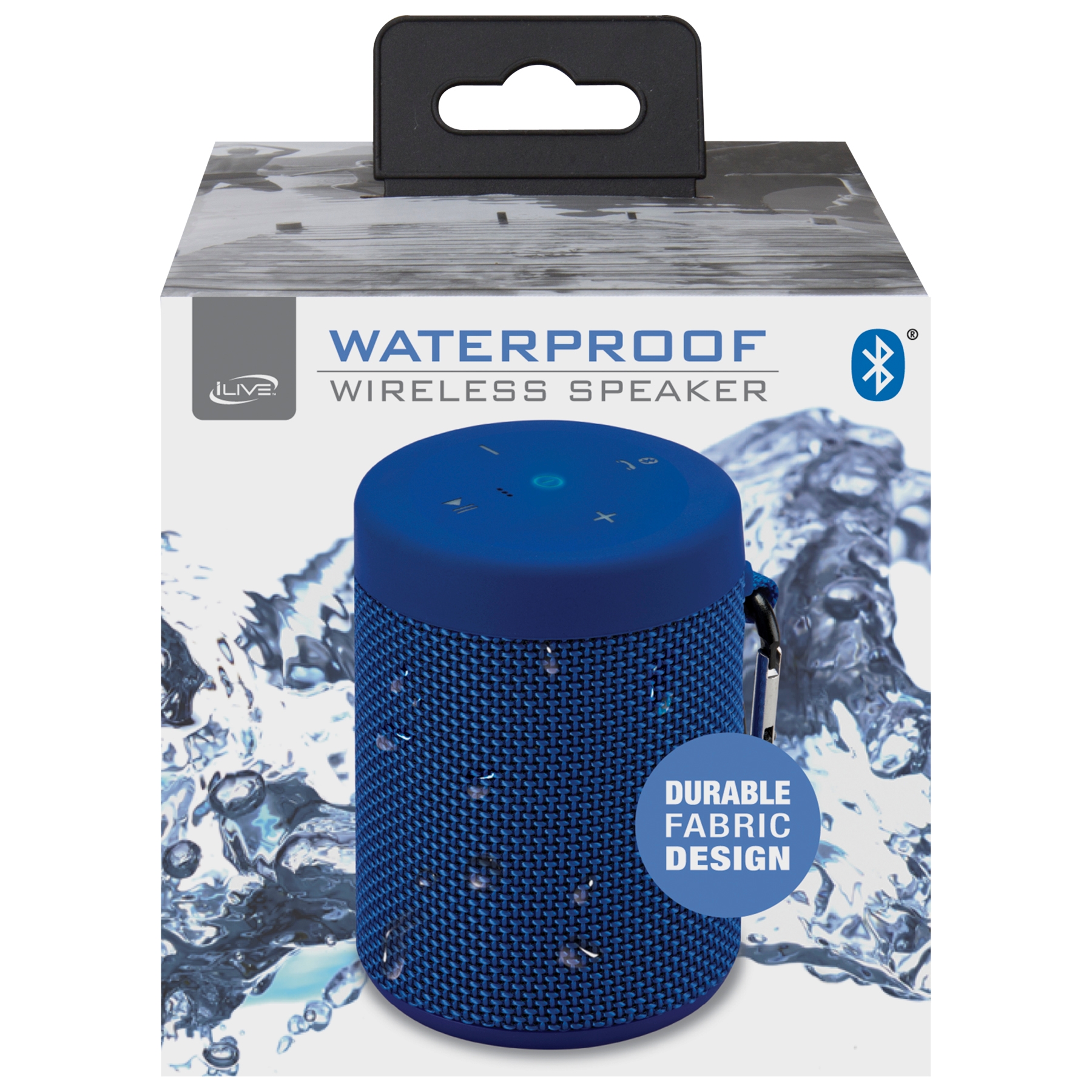 iLive ISBW108 Waterproof Fabric Wireless Bluetooth Speaker Black Best