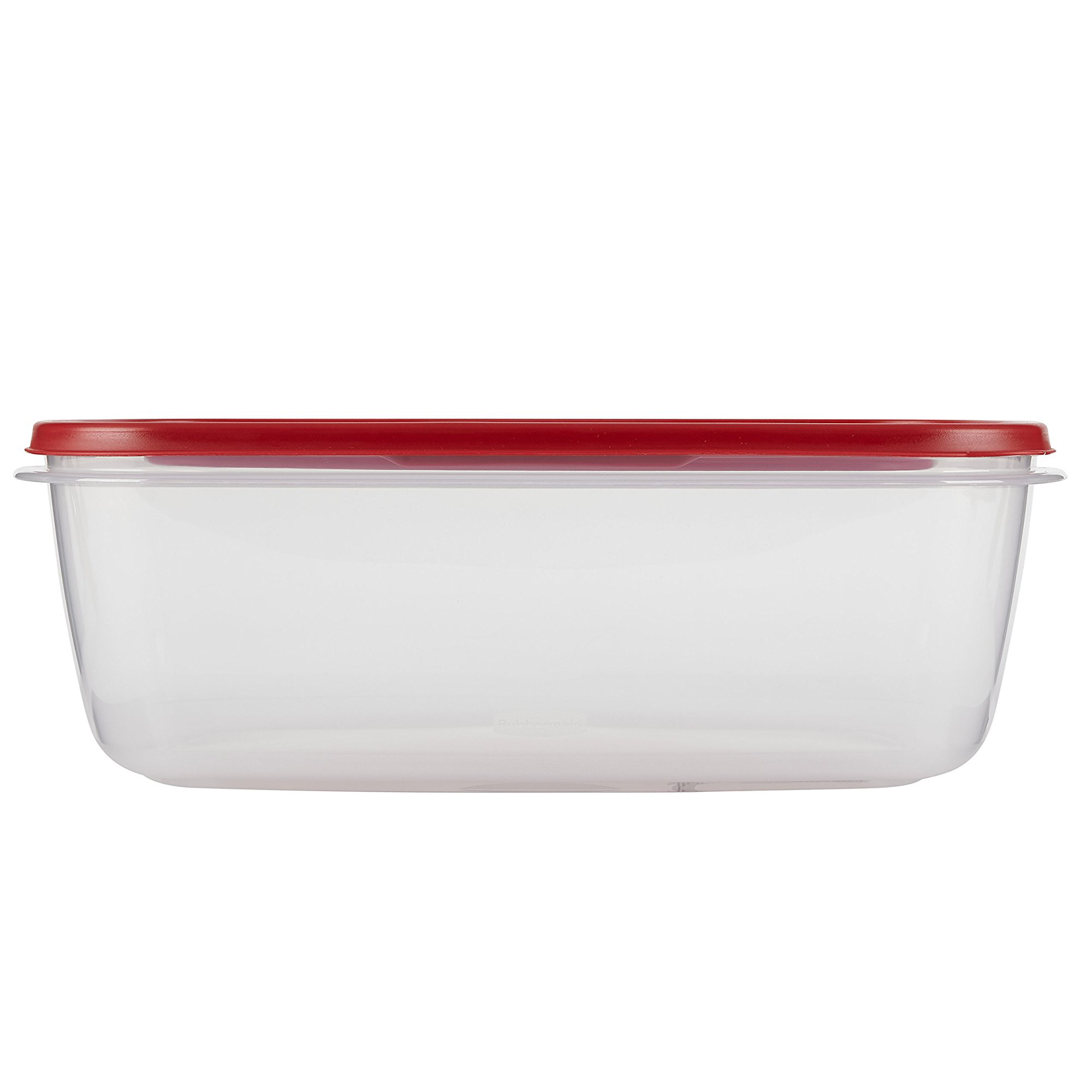 Rubbermaid Easy Find Lids Food Storage Container, Large with Red Lid, 2