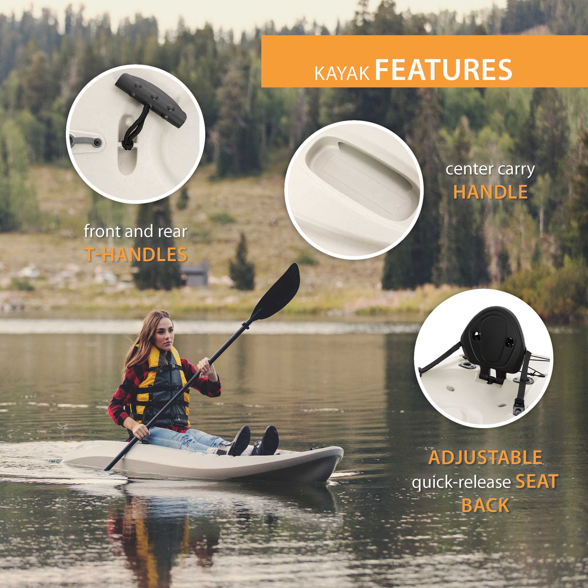 Lifetime Hydros 8 Ft. 5 In. Sitontop Kayak with Paddle, 90595 Best