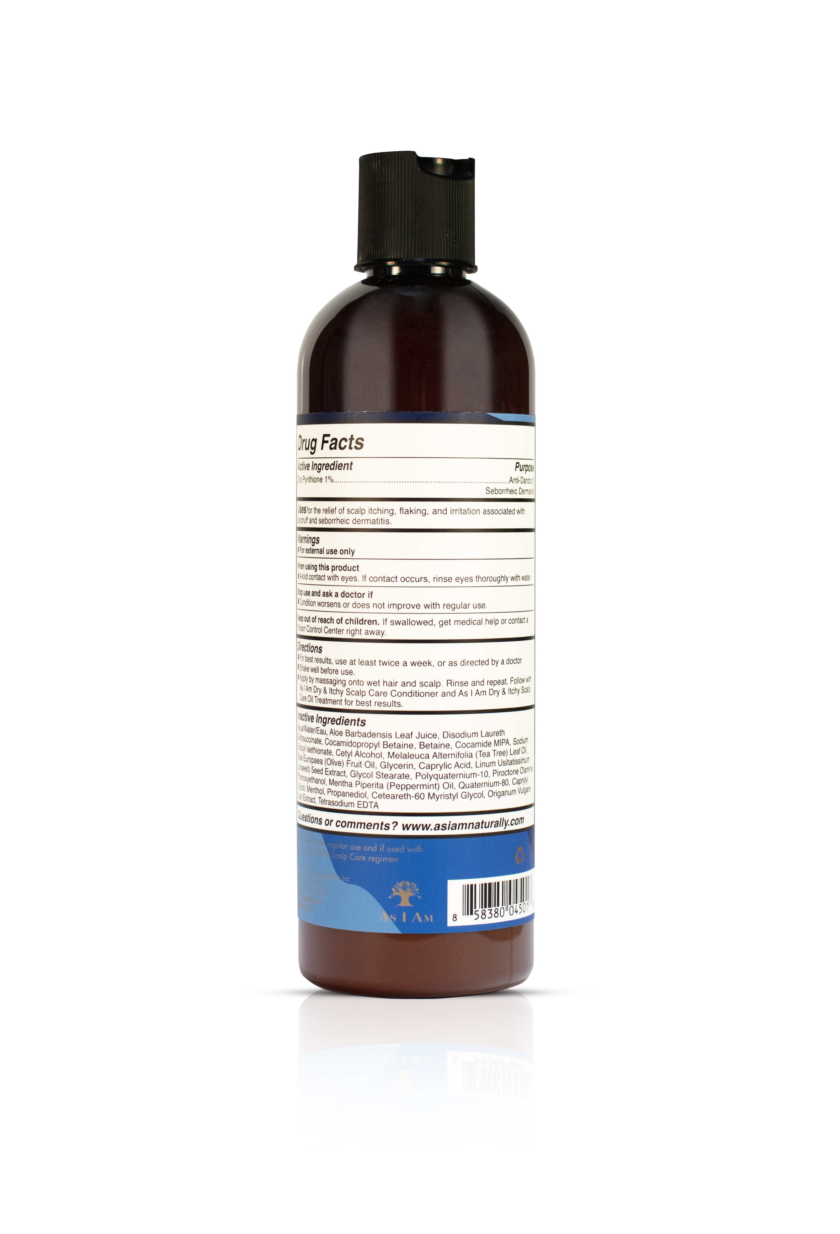 As I Am Dry & Itchy Scalp Care Olive & Tea Tree Oil Shampoo 12 oz. Best ...